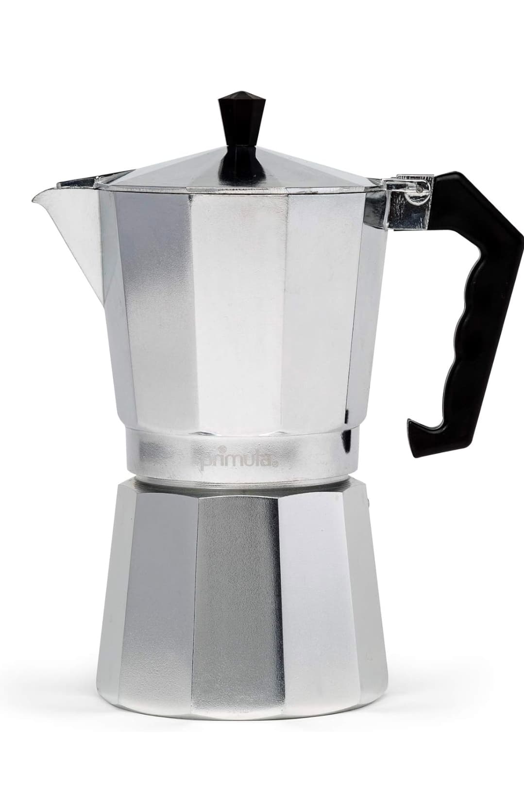 Primula Classic Stovetop Espresso and Coffee Maker, Moka Pot for Italian and Cuban CafΓ© Brewing, Greca Coffee Maker, Cafeteras, 9 Espresso Cups, Silver
