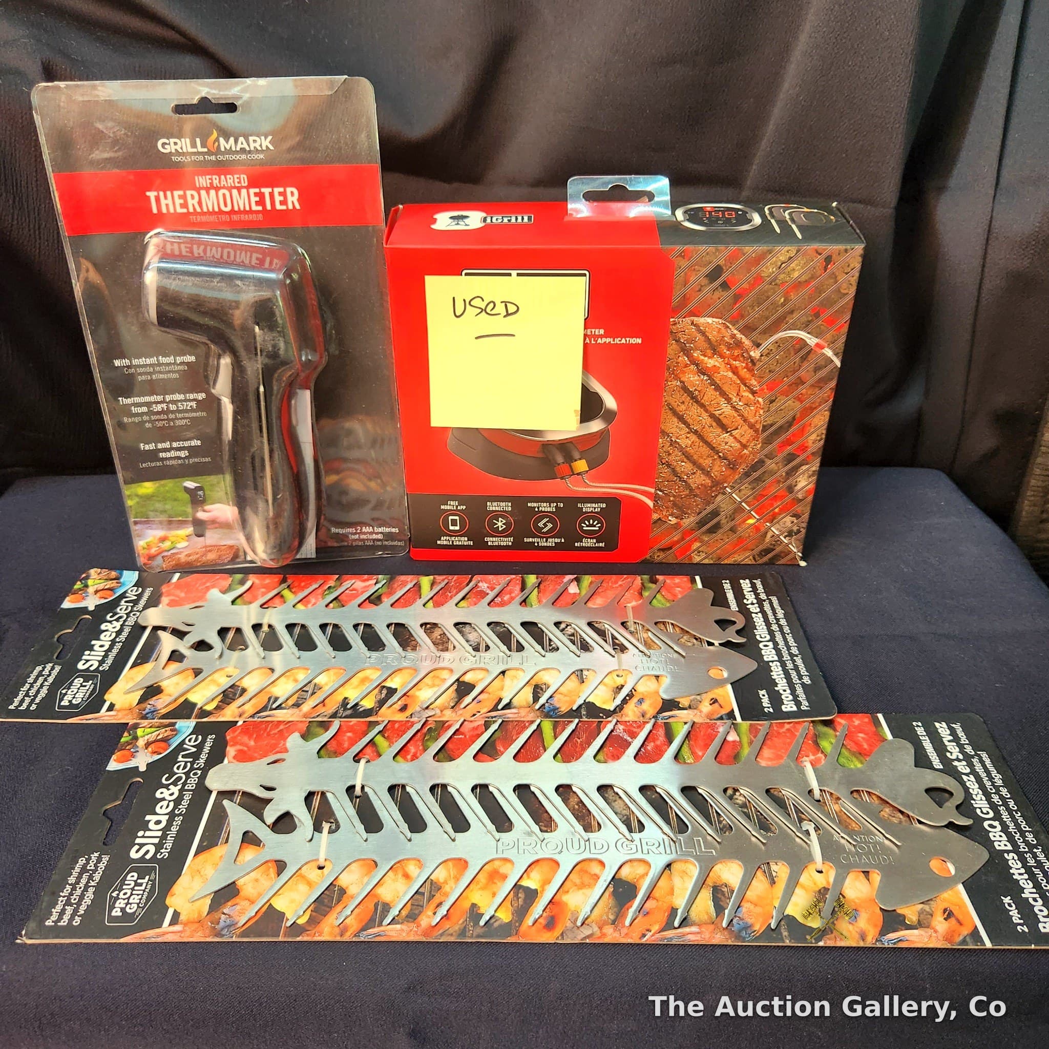Grilling Lot โ Weber iGrill 2, Grill Mark Thermometer, Proud Grill Skewers