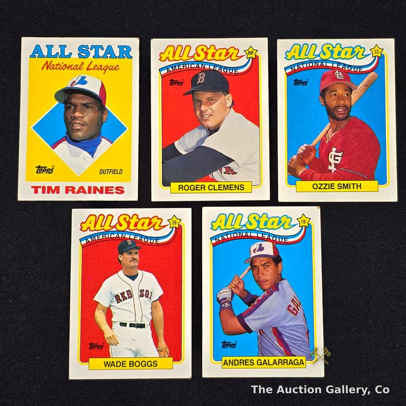 1988โ89 Topps All-Star Baseball Cards, Set of 5