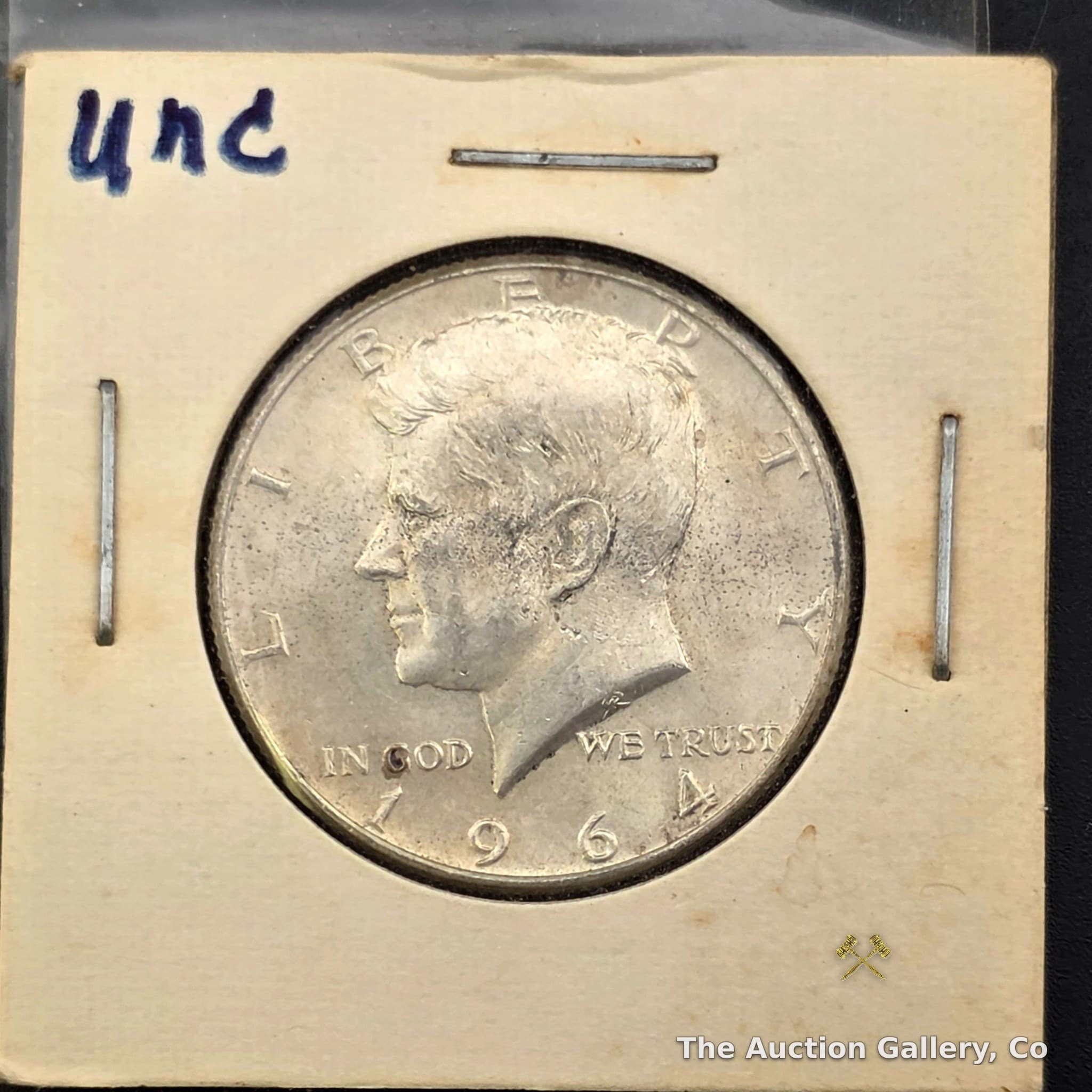 1964 Kennedy Half Dollar, 90% Silver, Uncirculated