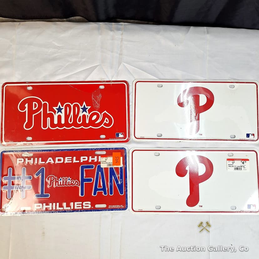 Philadelphia Phillies Novelty License Plates, Set of 4