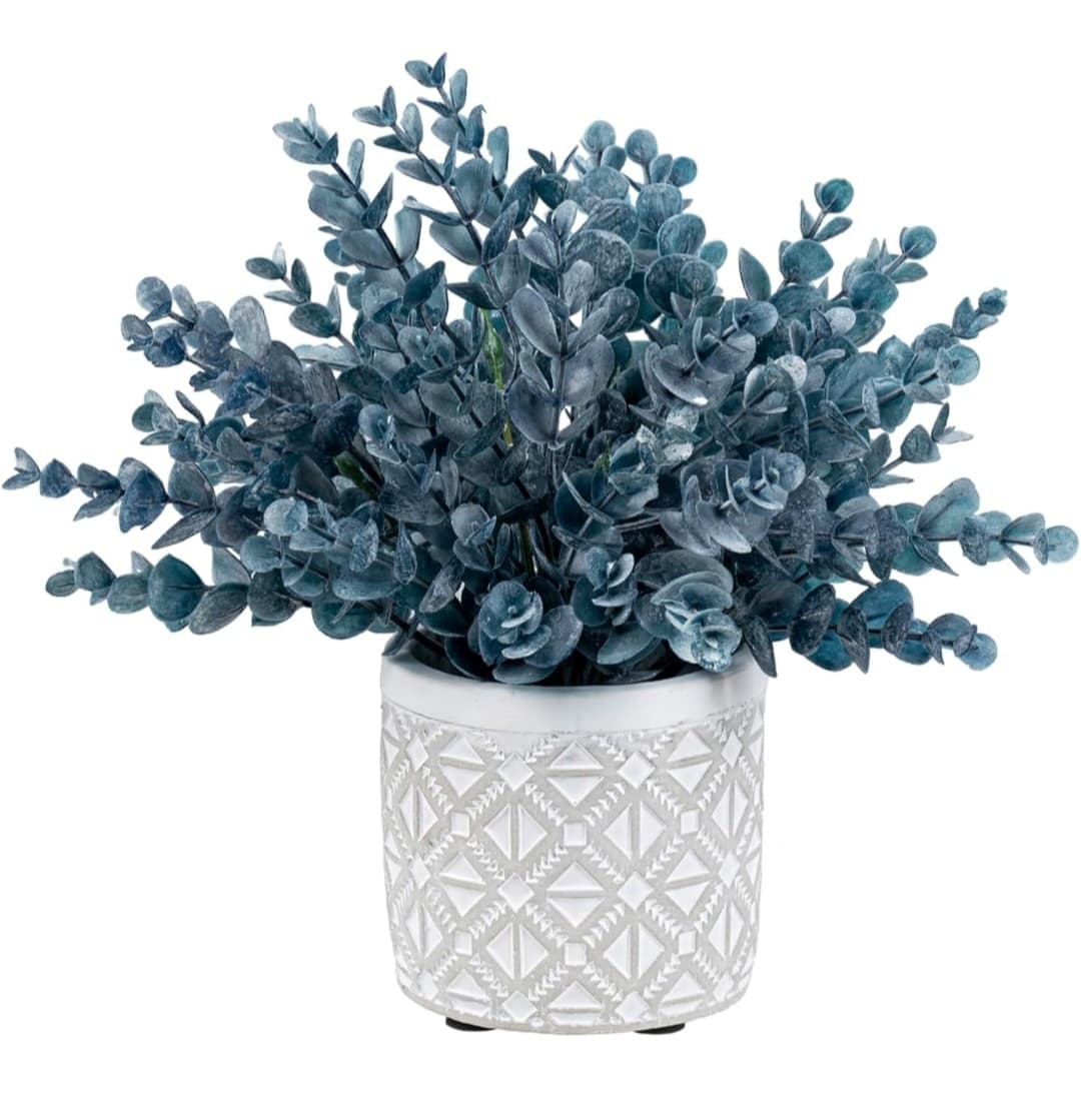 Artificial Eucalyptus in Pot