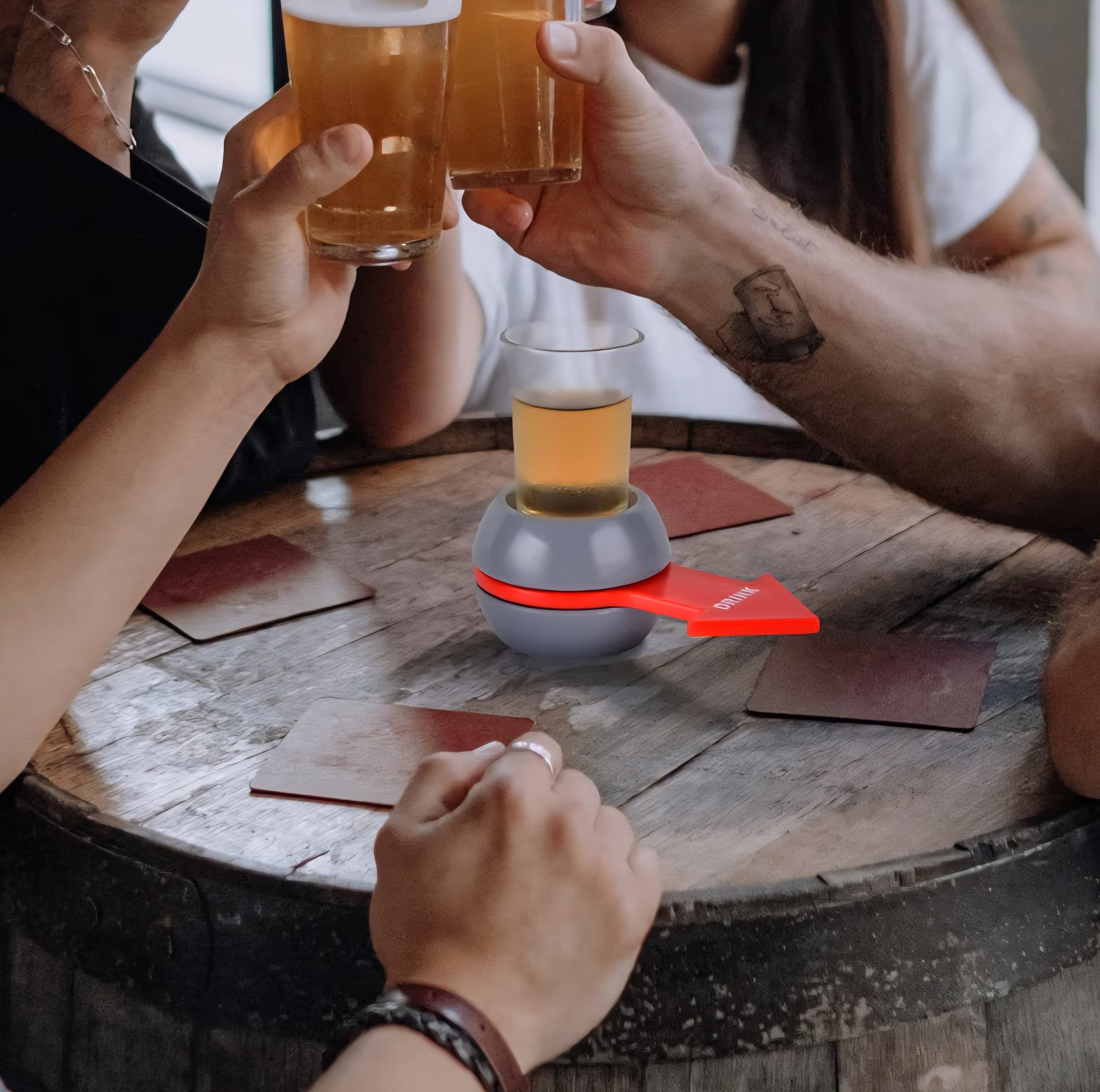 Shot Glass Spin Game