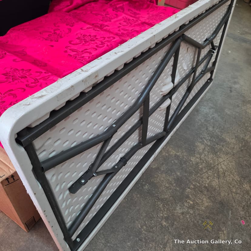 Plastic Folding Table, 60" x 27" x 29" โ photo 3