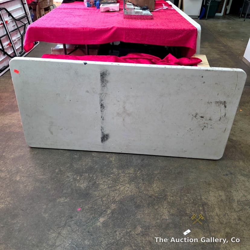 Plastic Folding Table, 60" x 27" x 29"