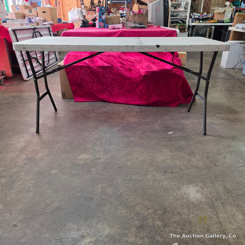 Plastic Folding Table, 60" x 27" x 29" โ photo 4