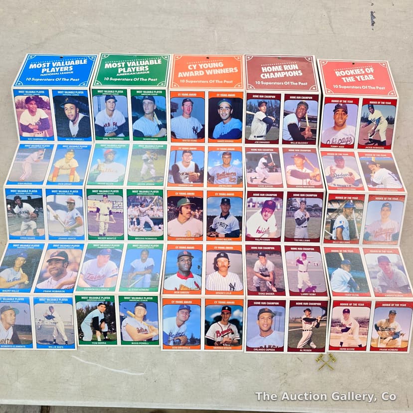 1985 Baseball Legends Card Sets, 5 Sets, 50 Cards