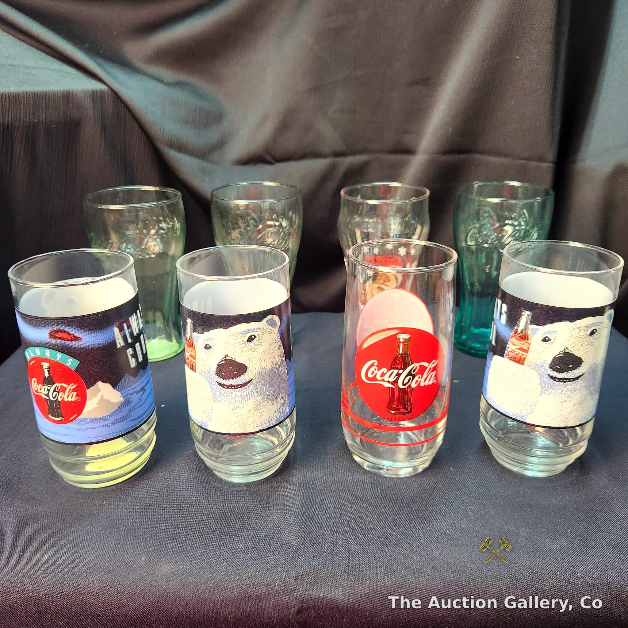 Coca-Cola Collectible Glasses, Mixed Lot of 8
