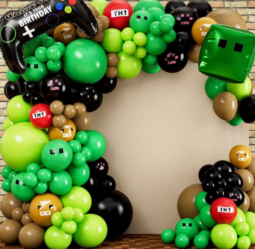 Minecraft Balloon Kit - 100pc Balloons