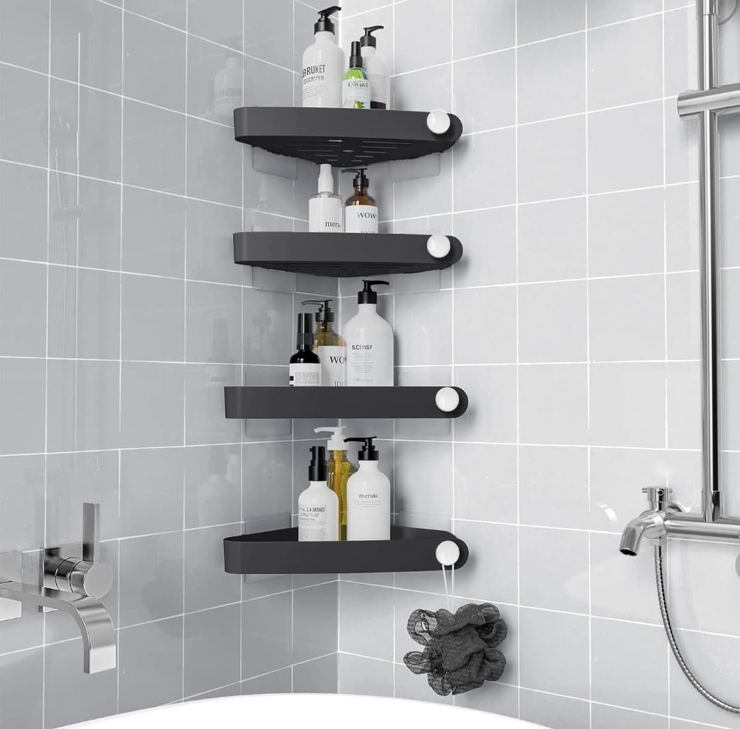 Corner Shower Caddy (Black)