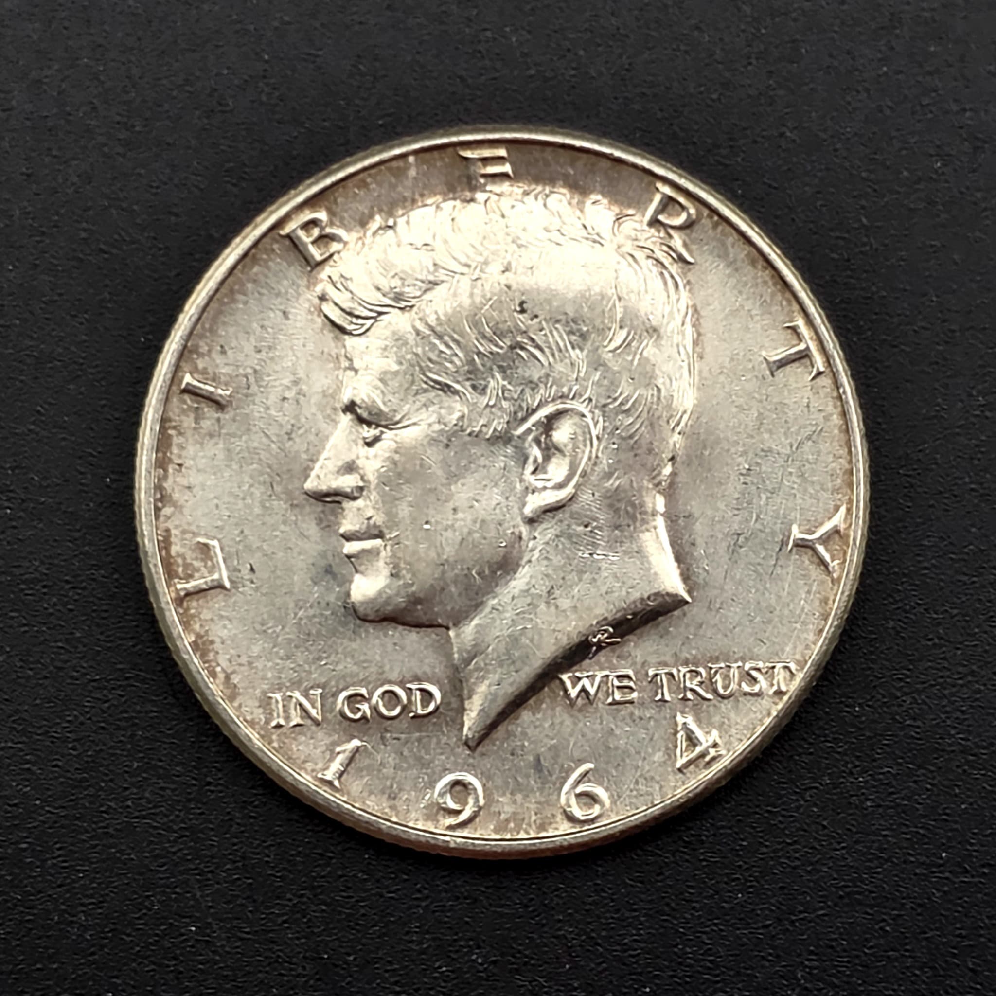 1964 Kennedy Half Dollar, 90% Silver