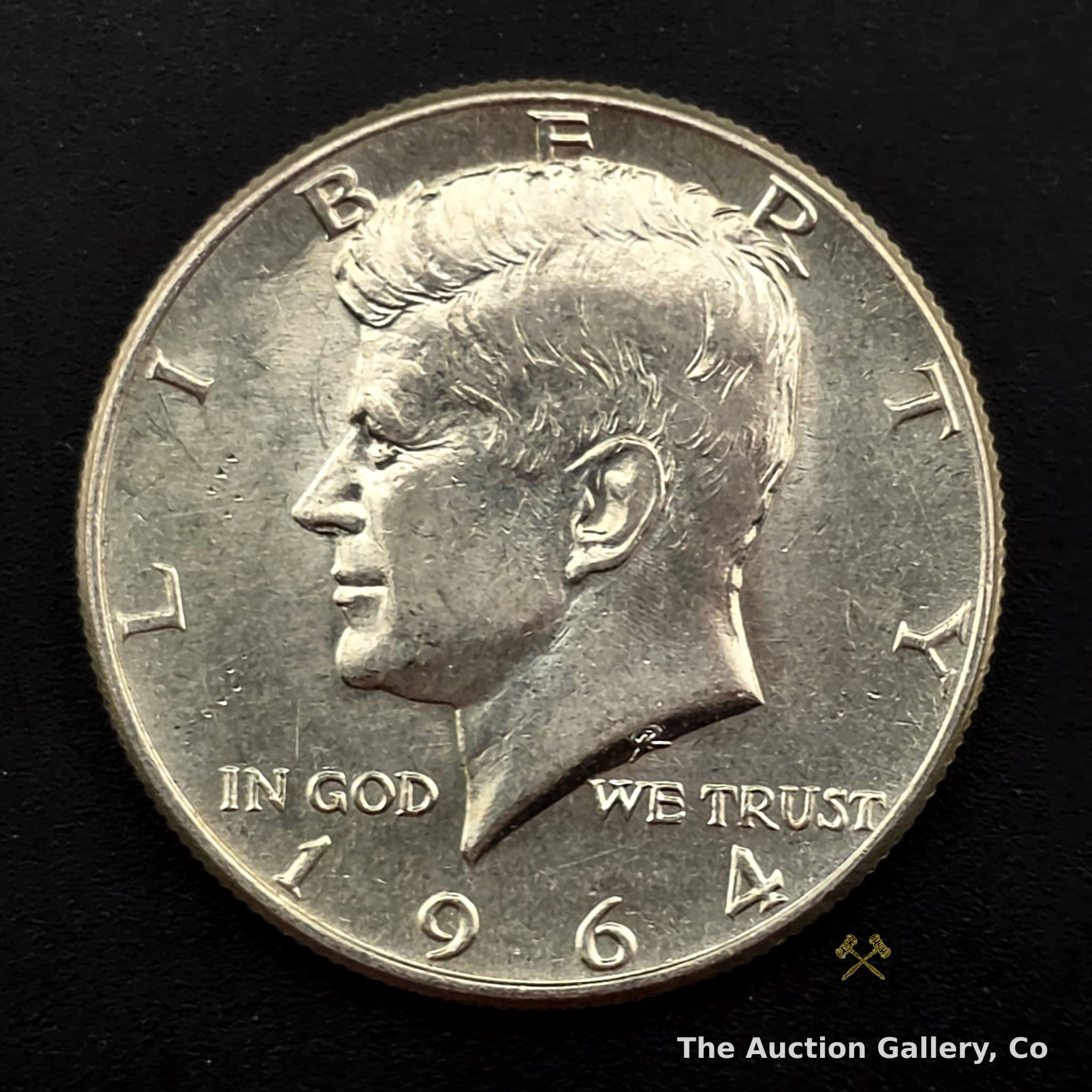 1964 Kennedy Half Dollar, 90% Silver