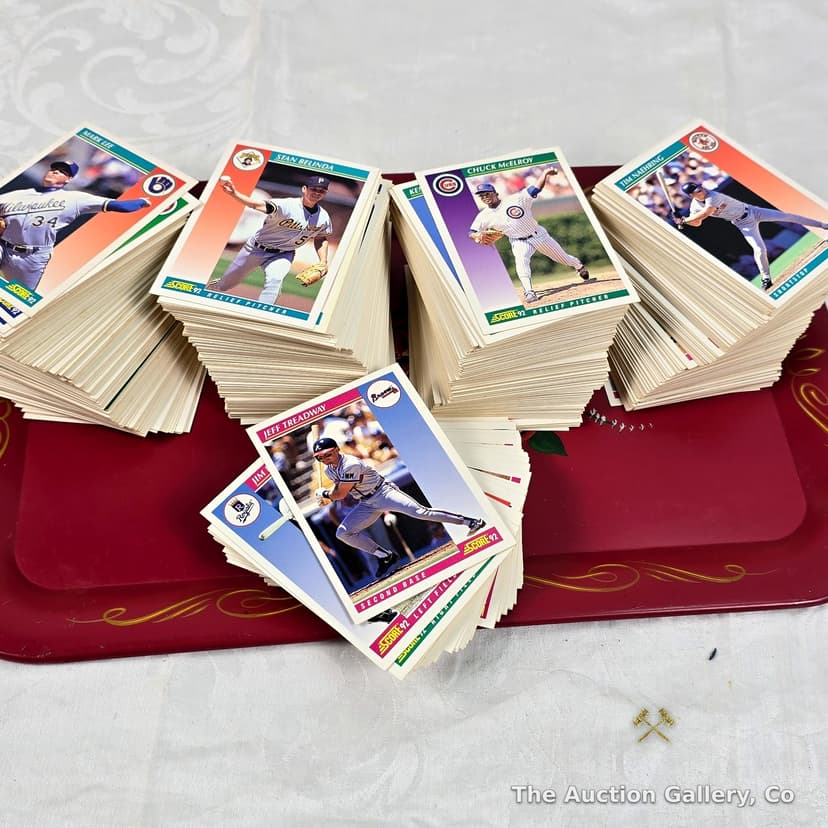 1992 Score MLB Baseball Cards, Large Lot
