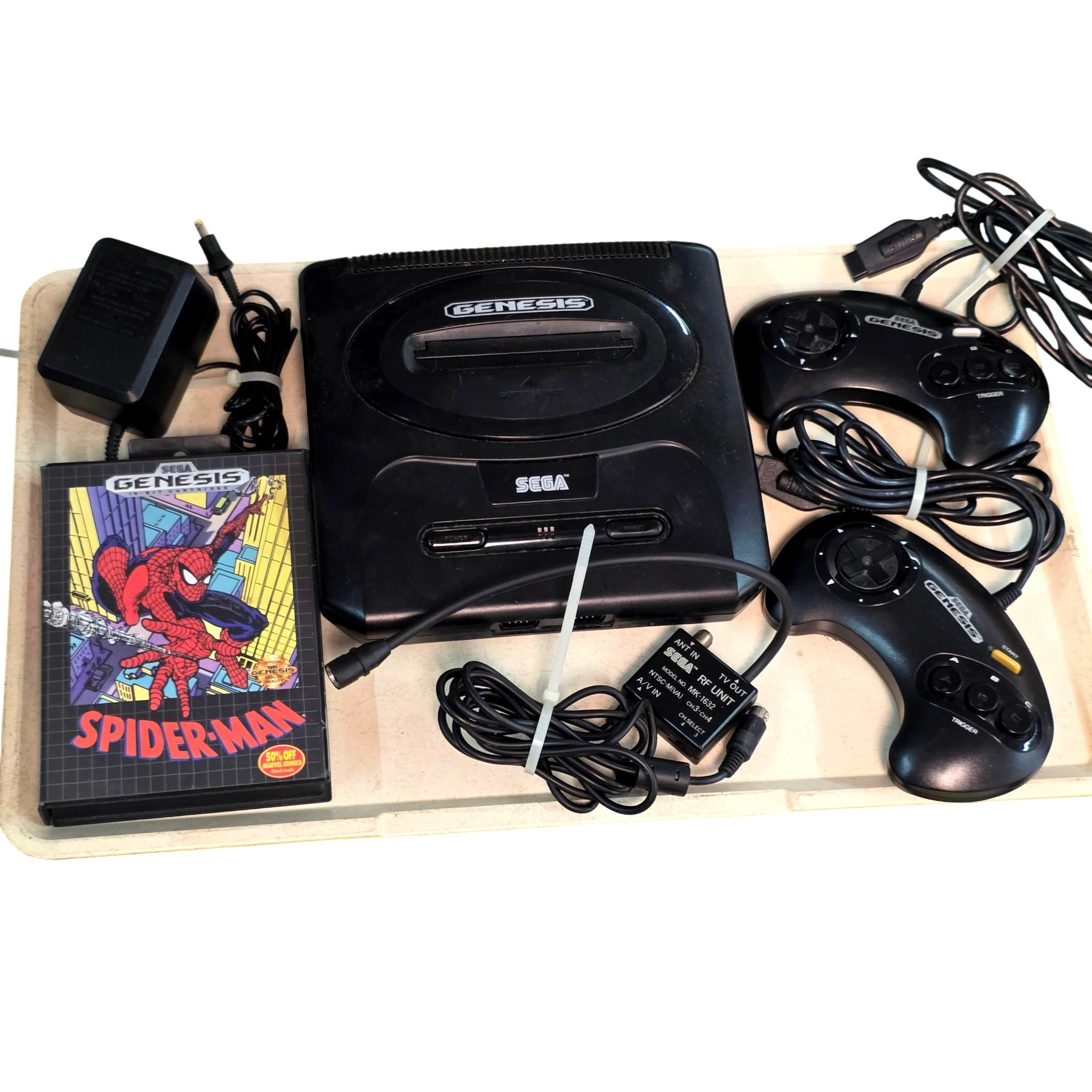 Sega Genesis Console Bundle with Spider-Man, 2 Controllers & Accessories