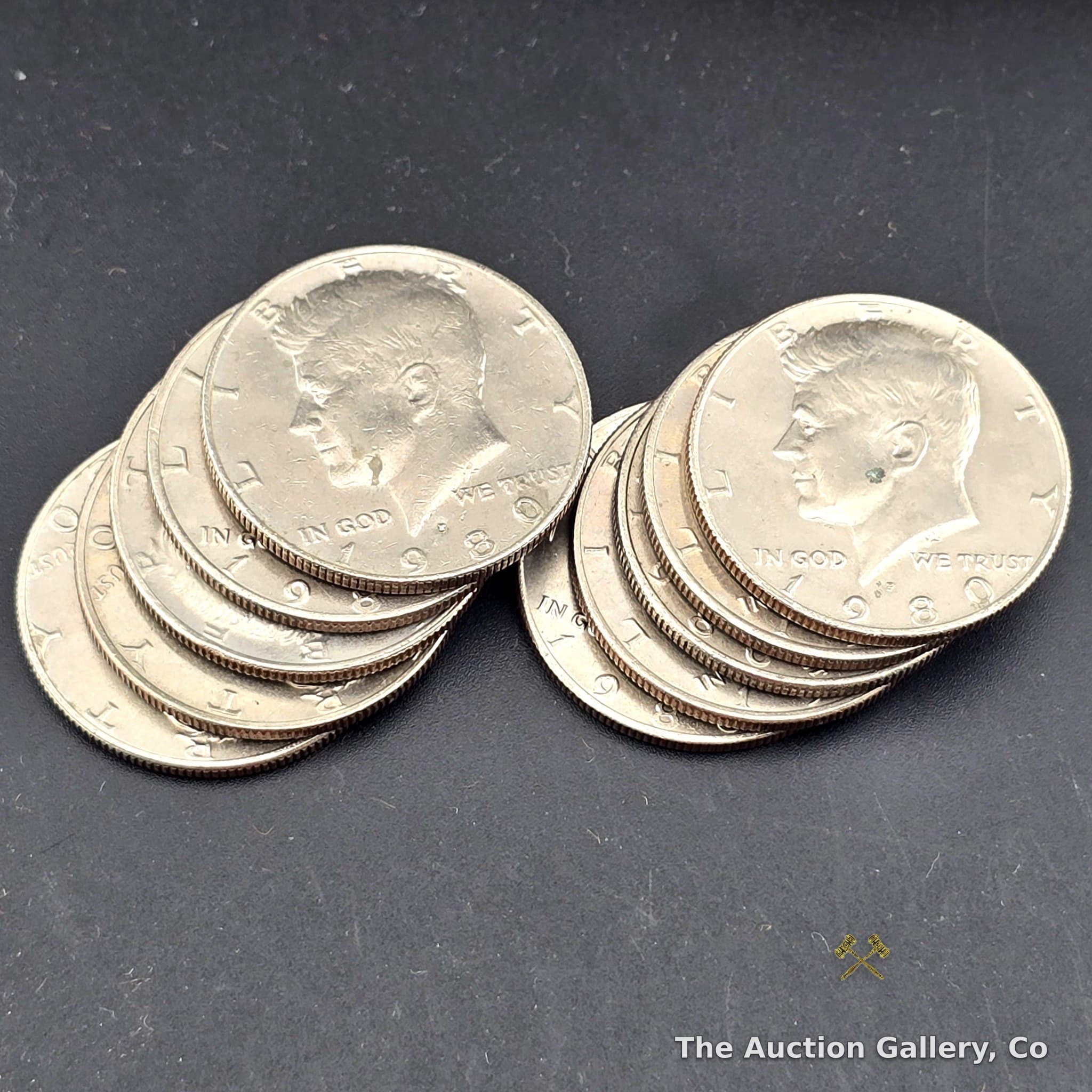1980-P Kennedy Half Dollar, Lot of 10