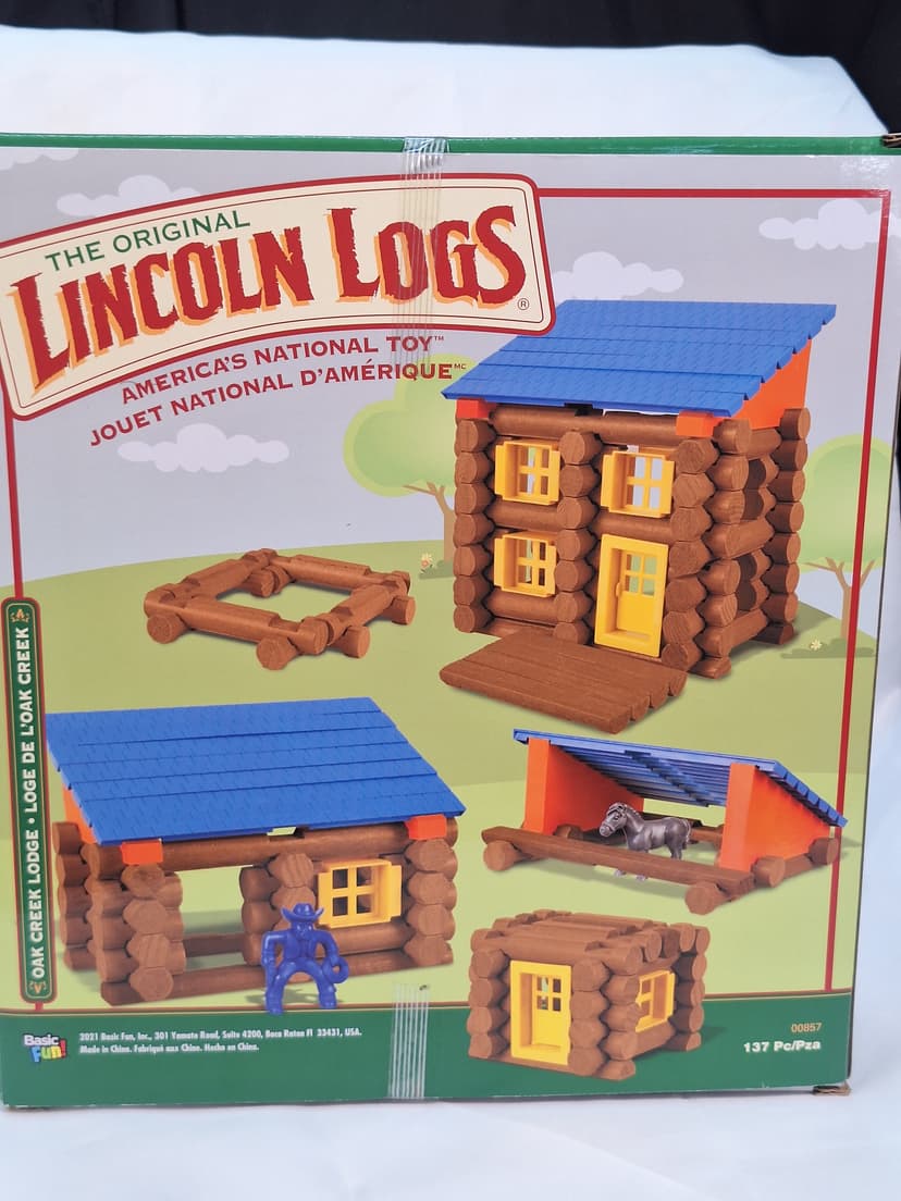 Lincoln Logs Oak Creek Lodge Set, 137 Pieces, New in Box β photo 3