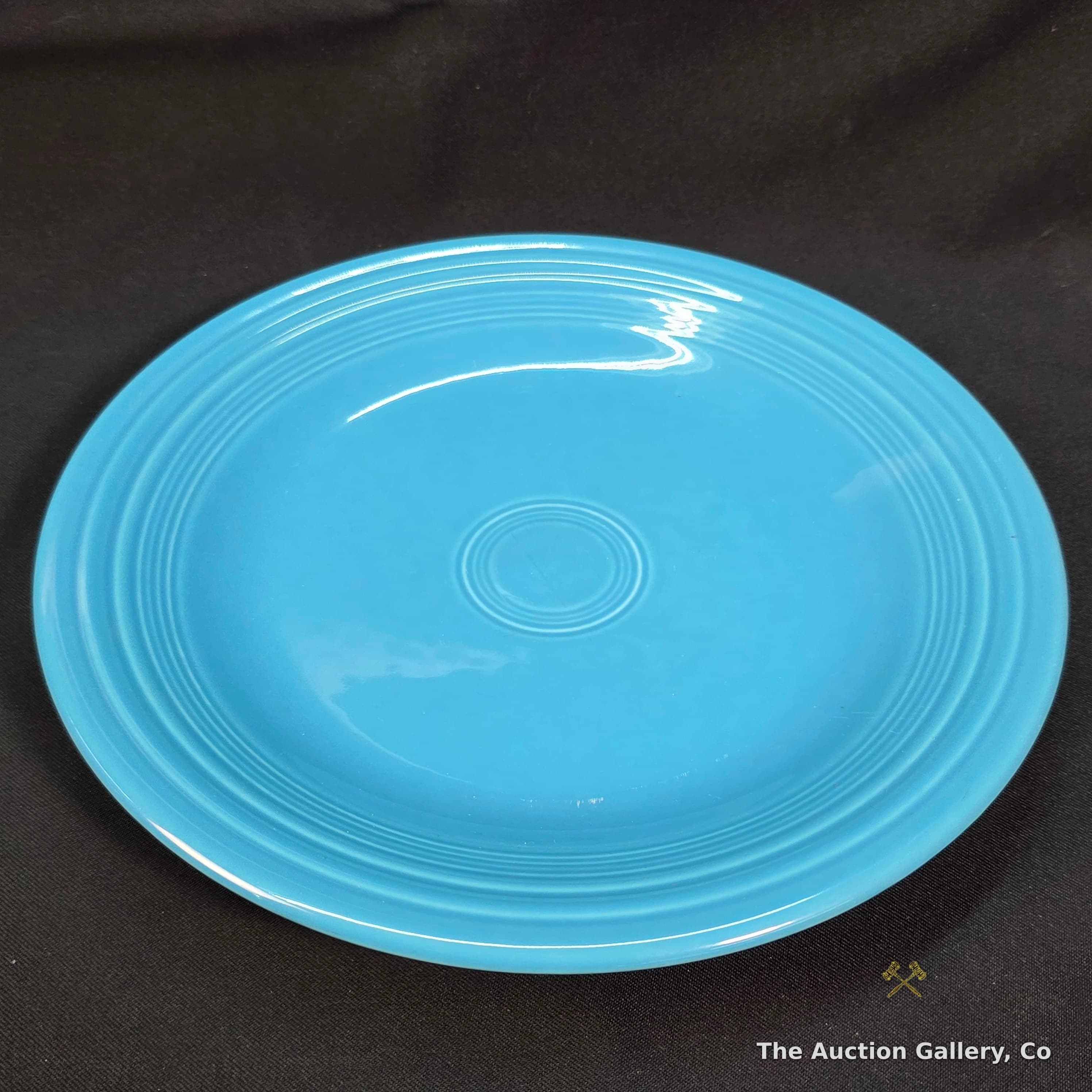 Fiesta Homer Laughlin Turquoise Dinner Plate, 10.5"