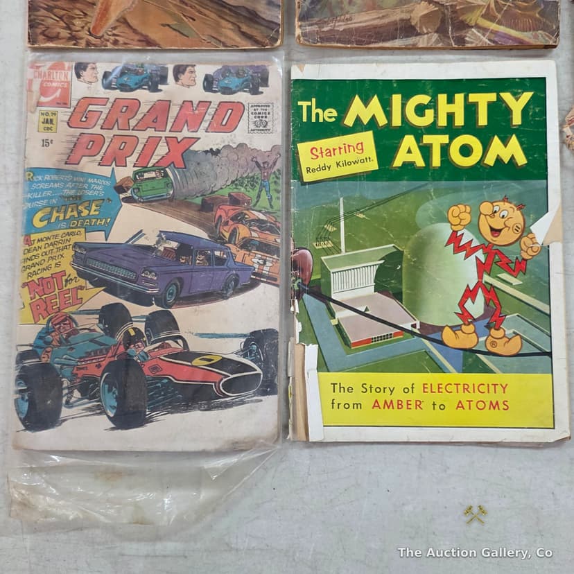 Vintage Comic Book Lot of 5 โ Classics Illustrated, Grand Prix, Grimm's Ghost Stories โ photo 3