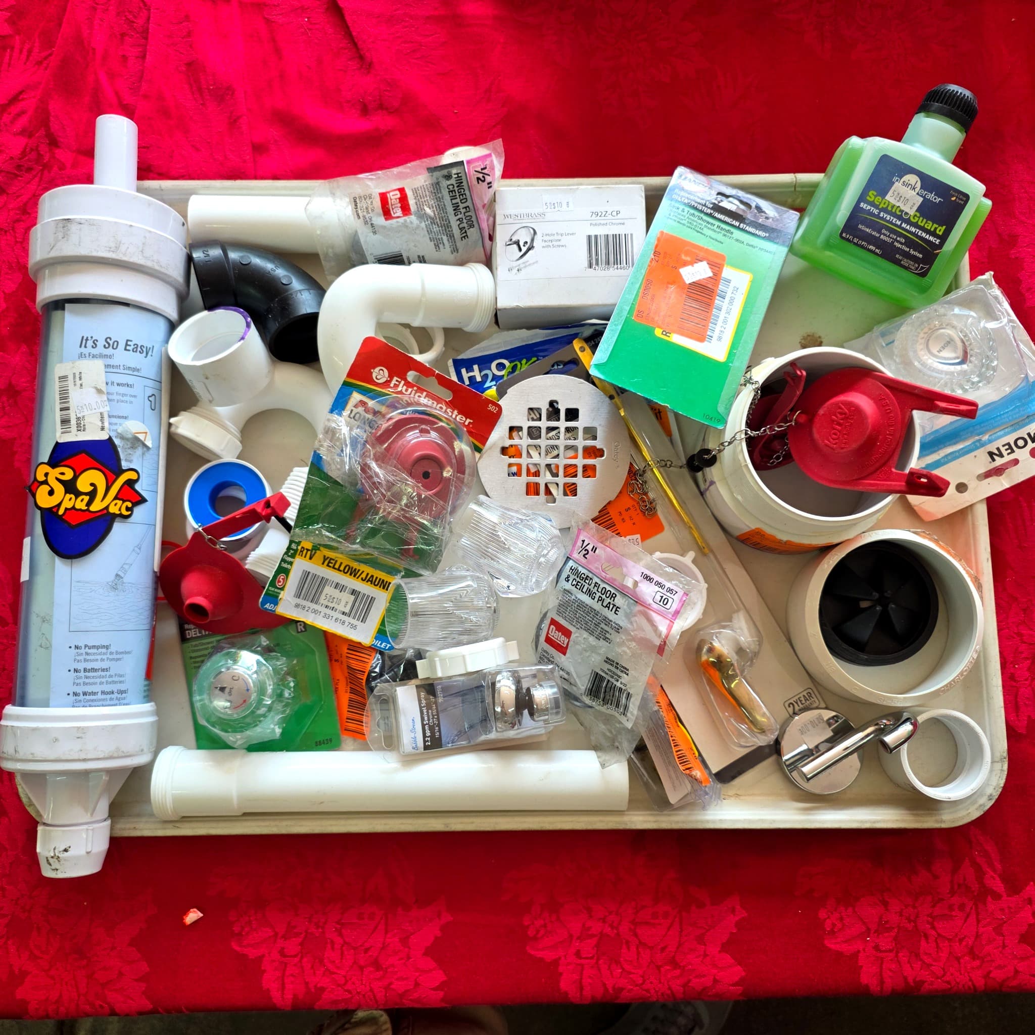 Mixed Lot of Plumbing Parts and Hardware