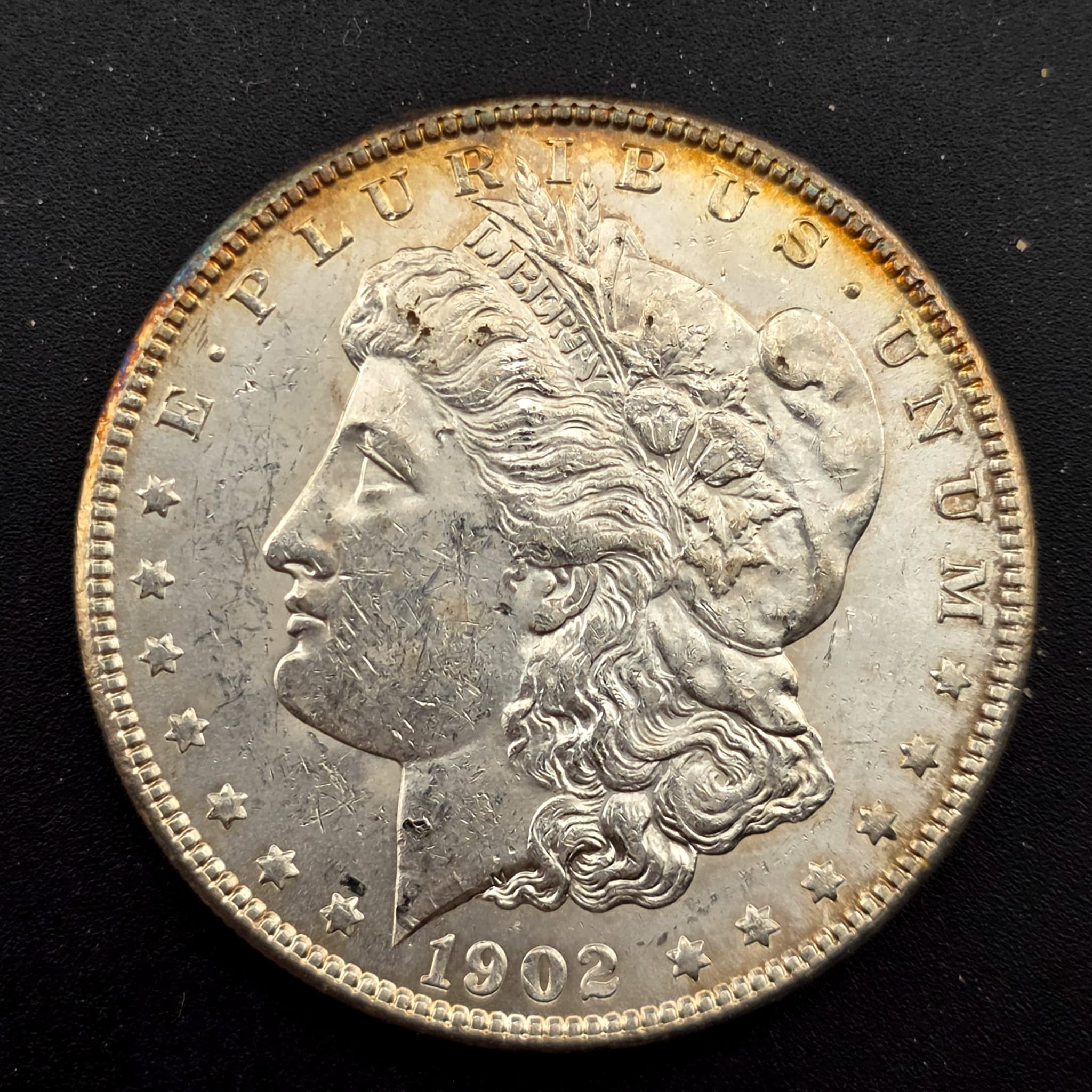 1902-O Morgan Silver Dollar, 90% Silver