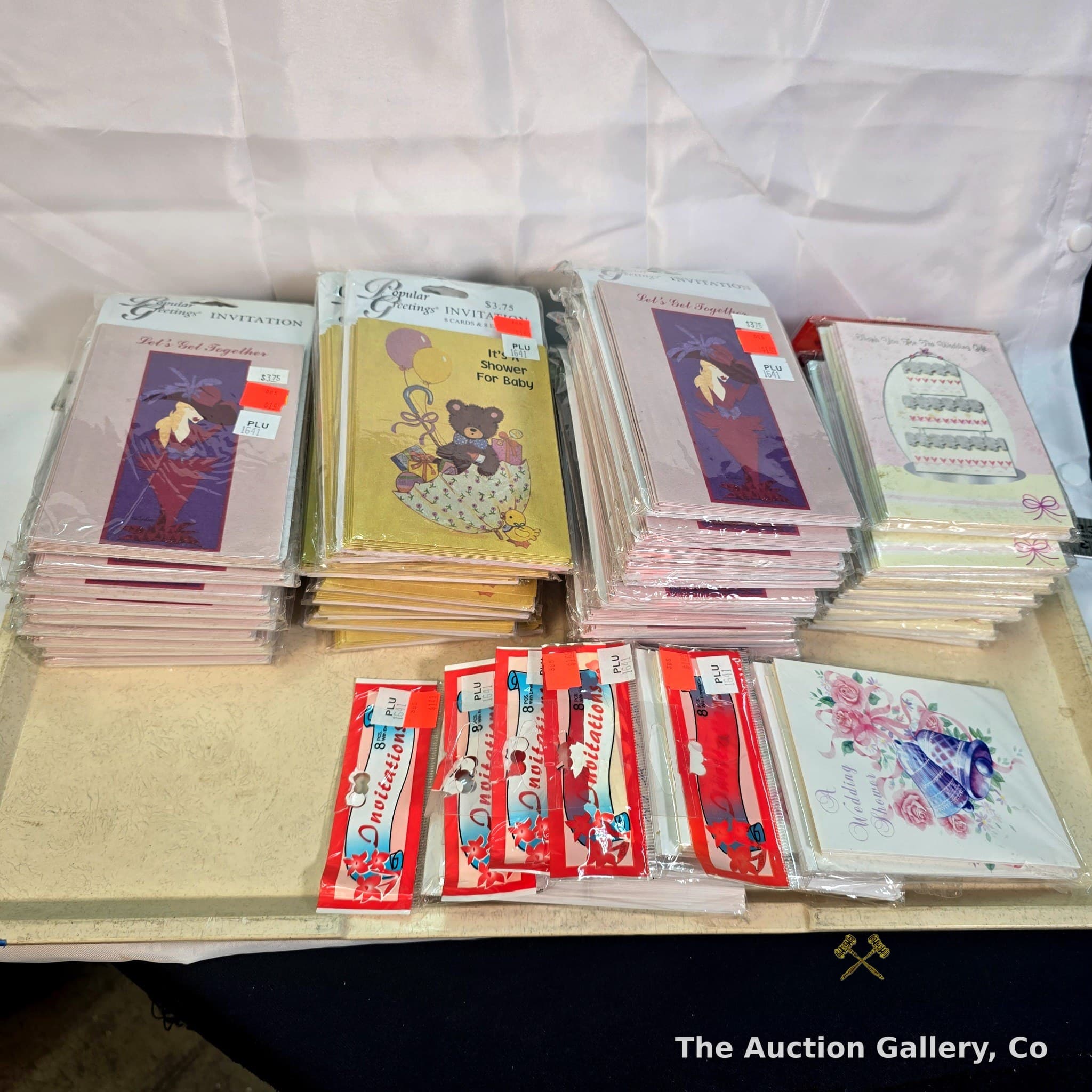 Large Lot of Vintage Greeting Card Invitation Packs, Mixed Occasions