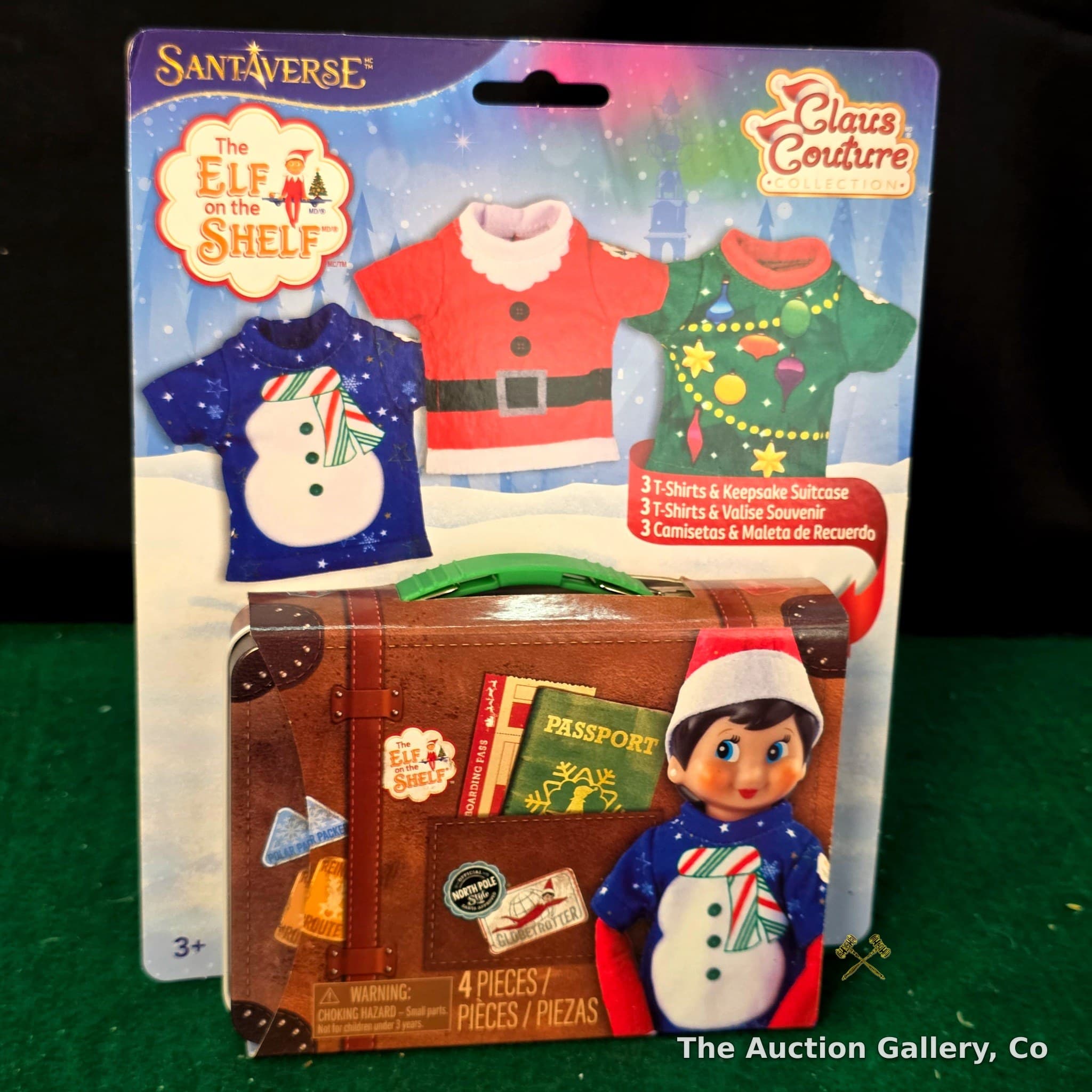 Elf on the Shelf Claus Couture Christmas Party T-Shirt Set, New