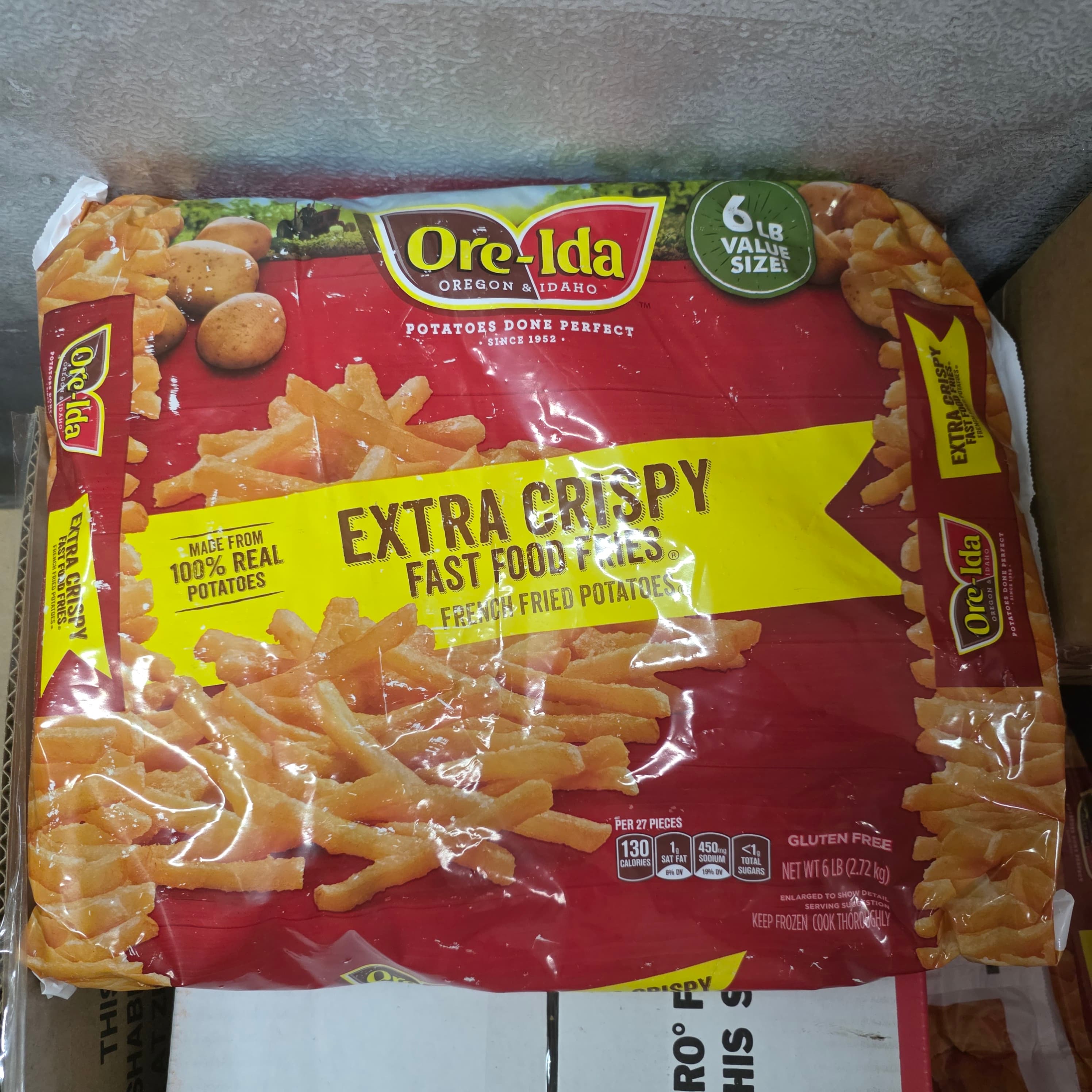 6# Ore-Ida Extra Chrispy Fast Food Fries