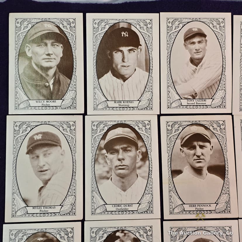 1927 New York Yankees Reprint Card Set, 31 Cards โ photo 2