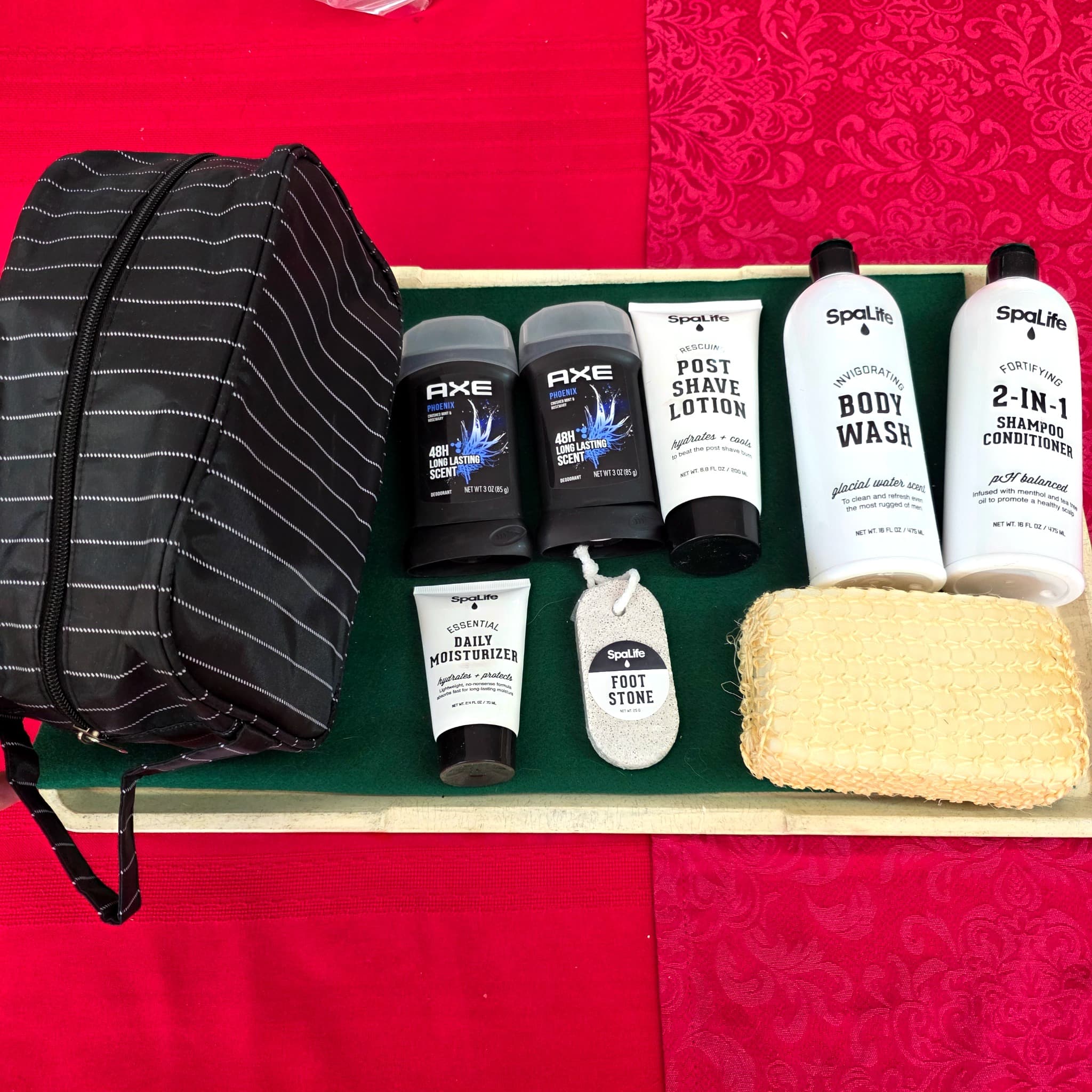 Men's Grooming Gift Set with Toiletries and Accessories
