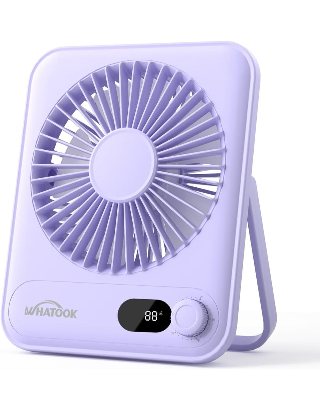 Small Desk Fan - 100 Speeds - Digital Display - 180Β° Adjustable