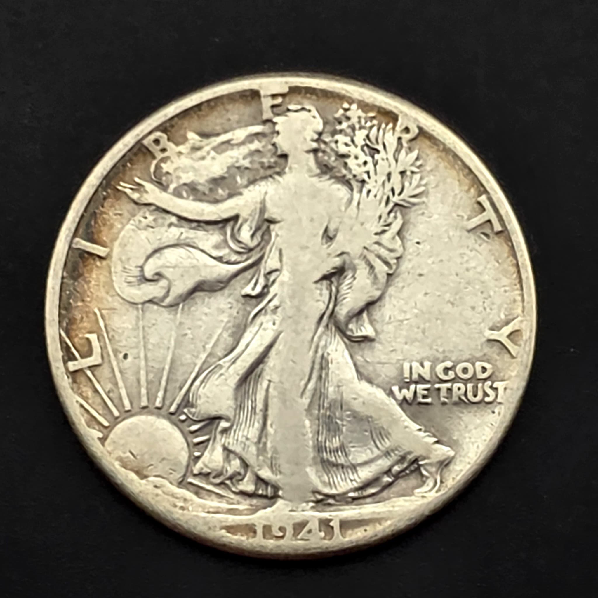 1943 Walking Liberty Half Dollar, 90% Silver