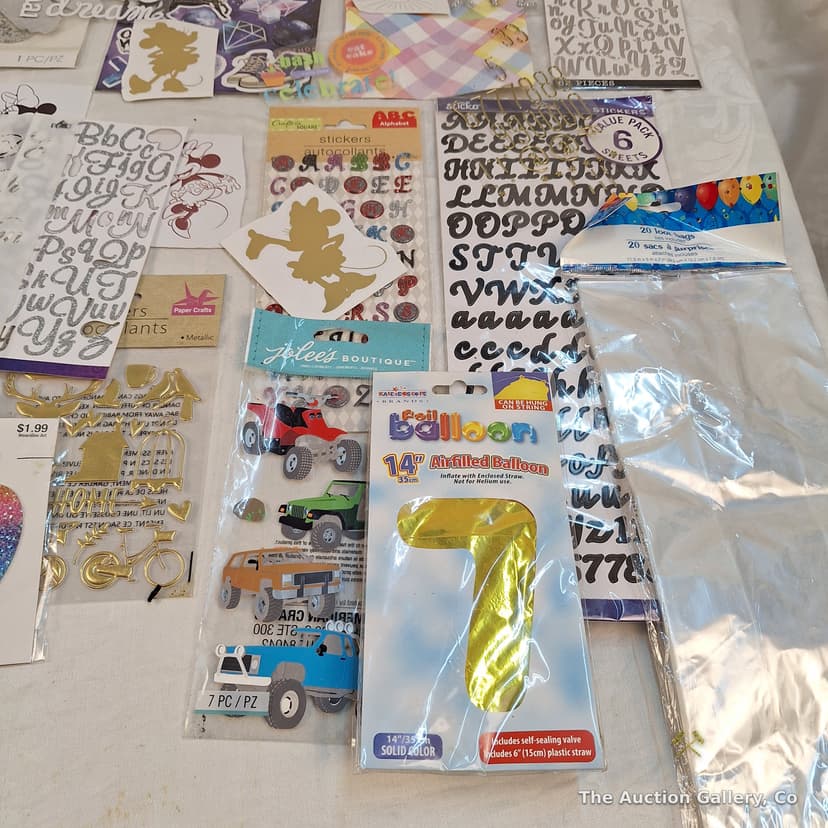 Craft Supply Lot β Stickers, Balloons, Alphabet Sheets & More β photo 5