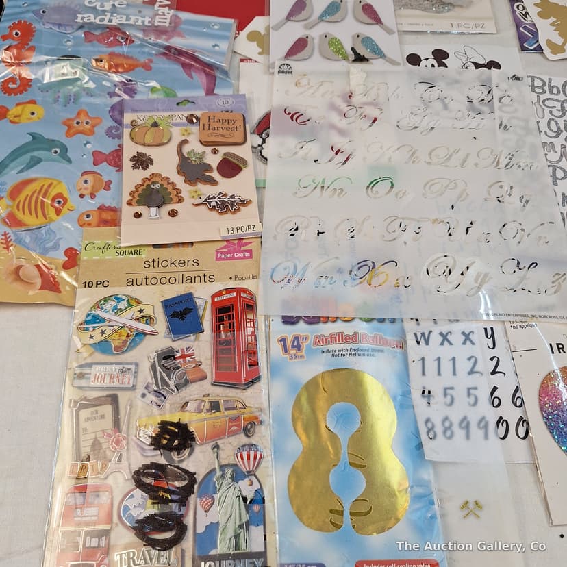 Craft Supply Lot β Stickers, Balloons, Alphabet Sheets & More β photo 4