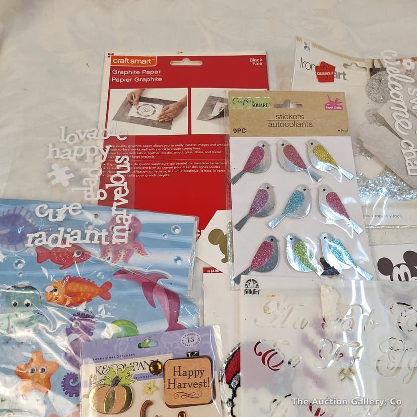 Craft Supply Lot β Stickers, Balloons, Alphabet Sheets & More β photo 2
