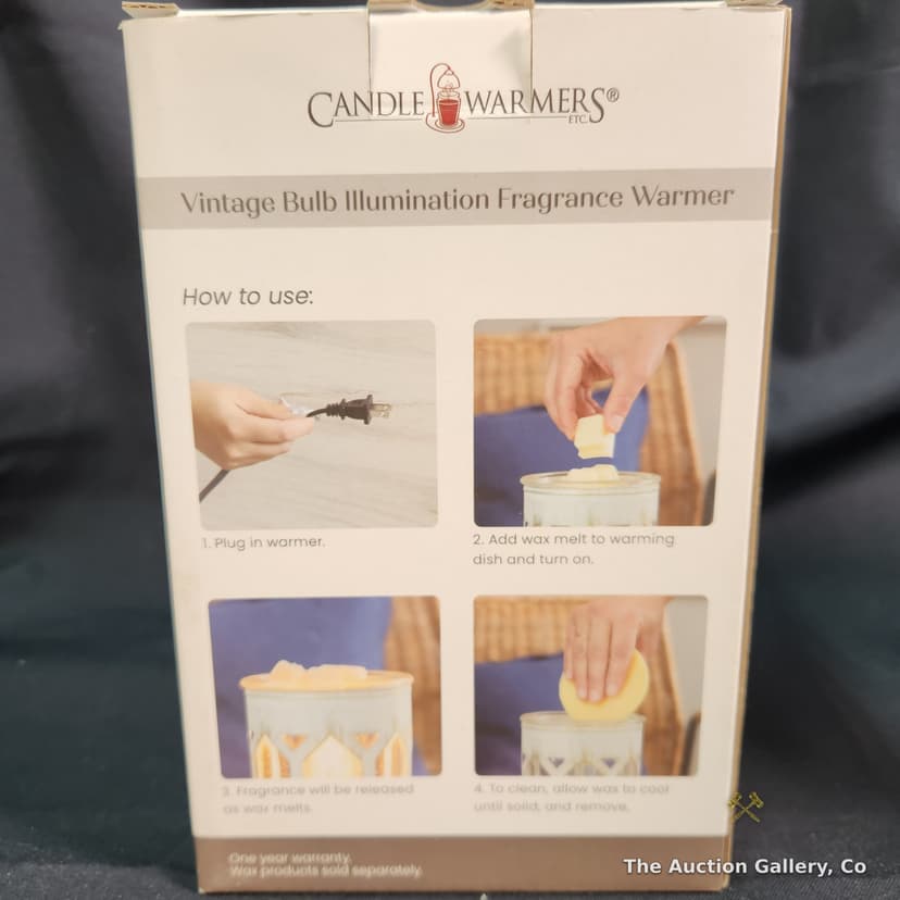 Mixed Home Lot: Candle Warmer, Mushroom Lamp, Clock & More โ photo 5
