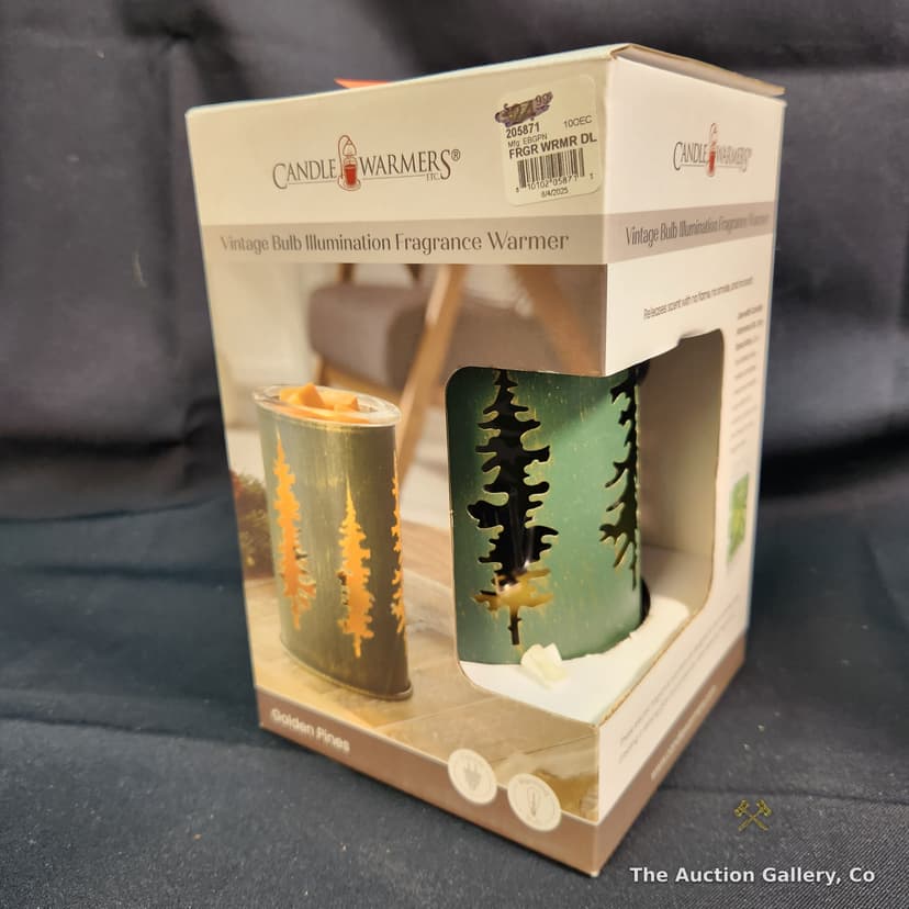 Mixed Home Lot: Candle Warmer, Mushroom Lamp, Clock & More โ photo 4