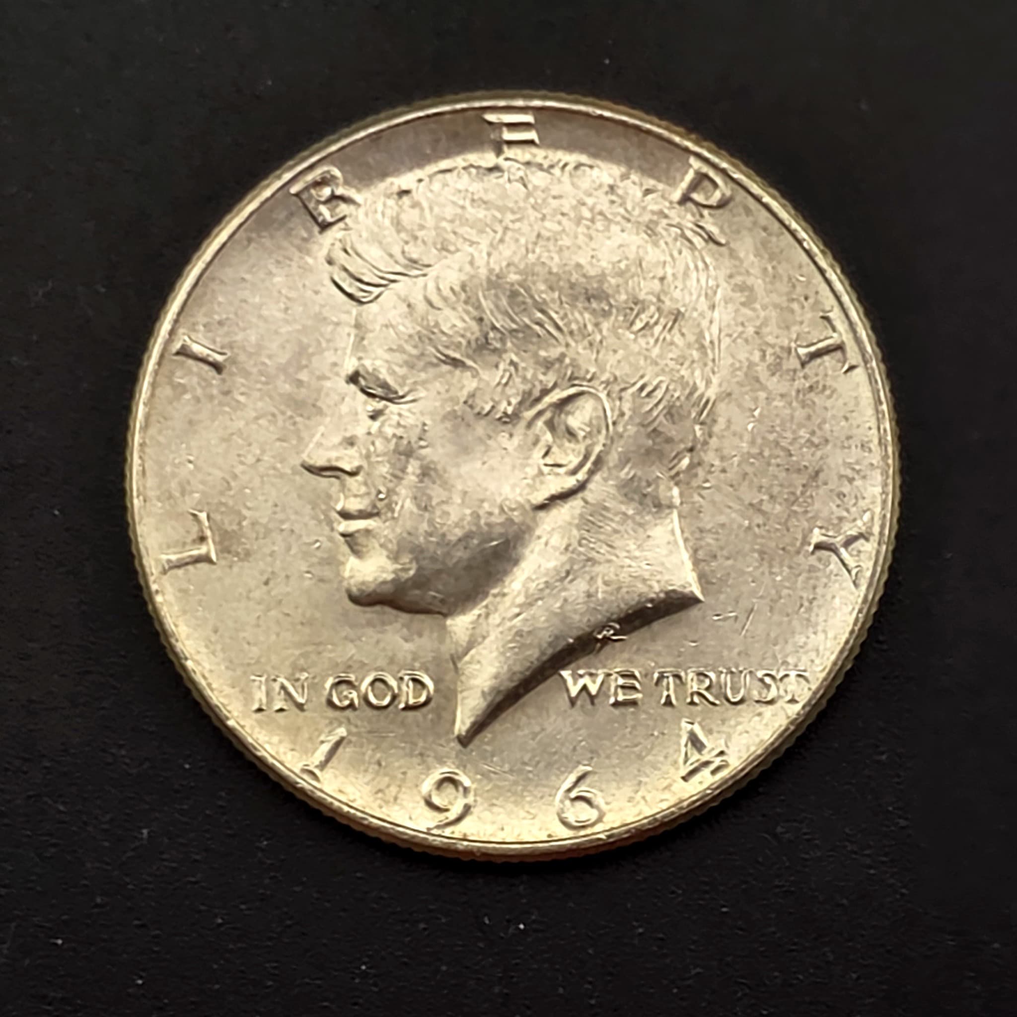 1964 Kennedy Half Dollar, 90% Silver