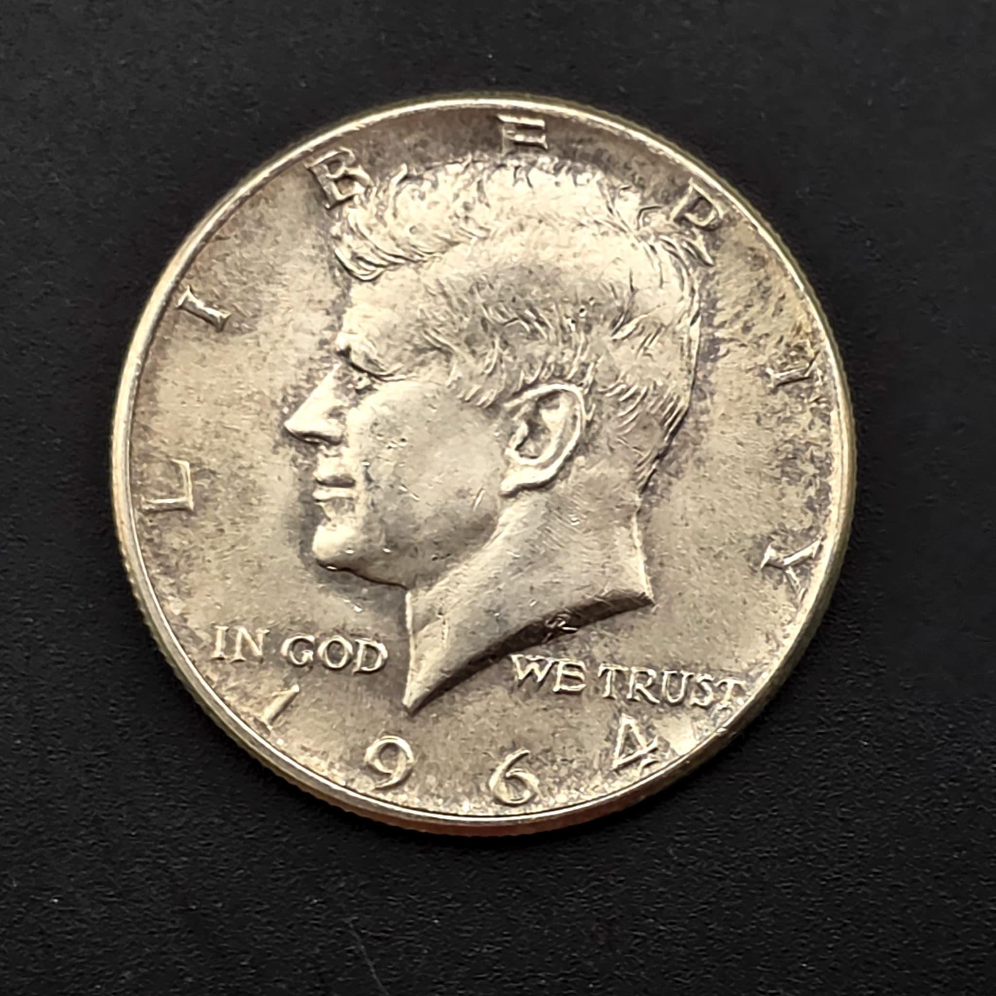 1964 Kennedy Half Dollar, 90% Silver