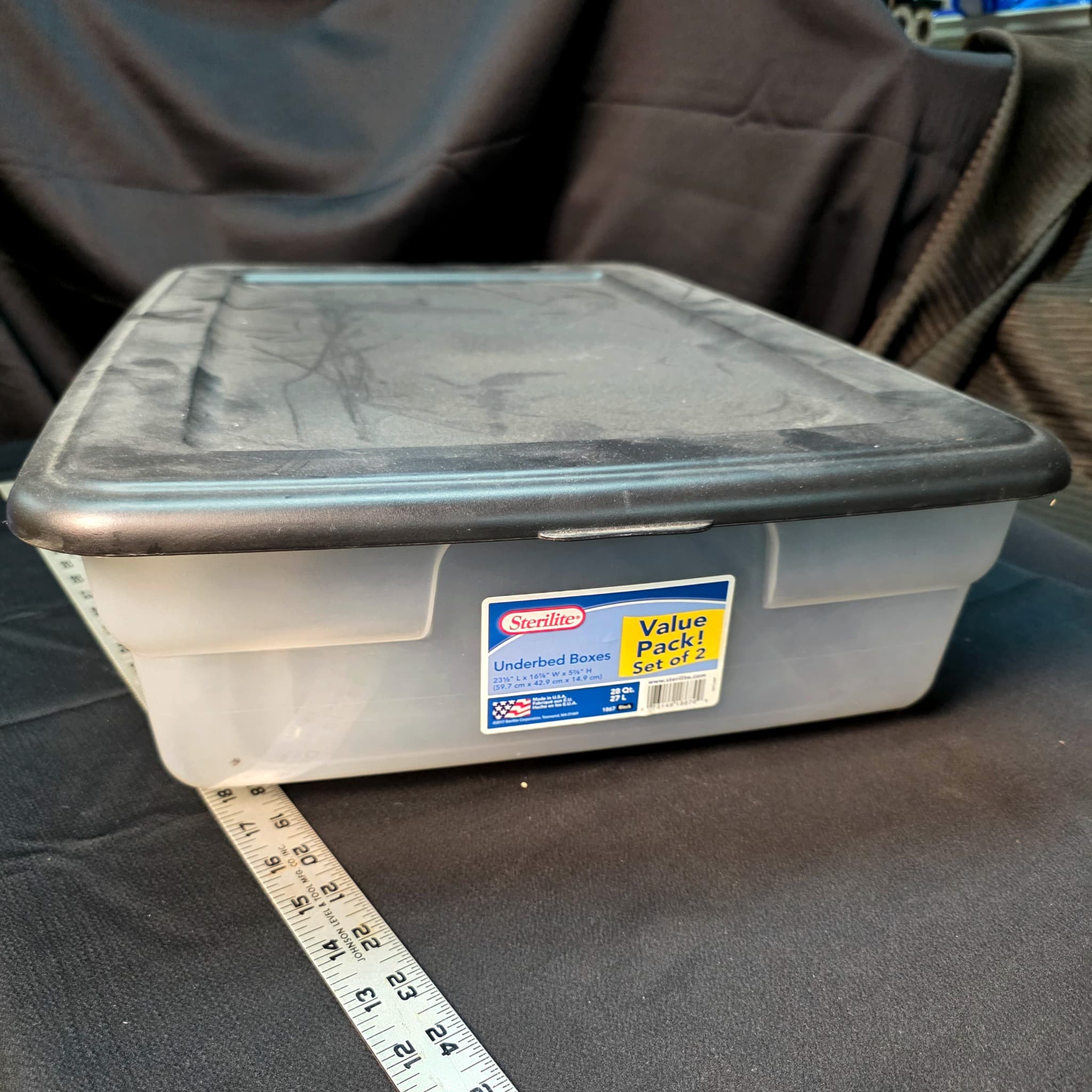 Sterilite Underbed Storage Boxes, Set of 2