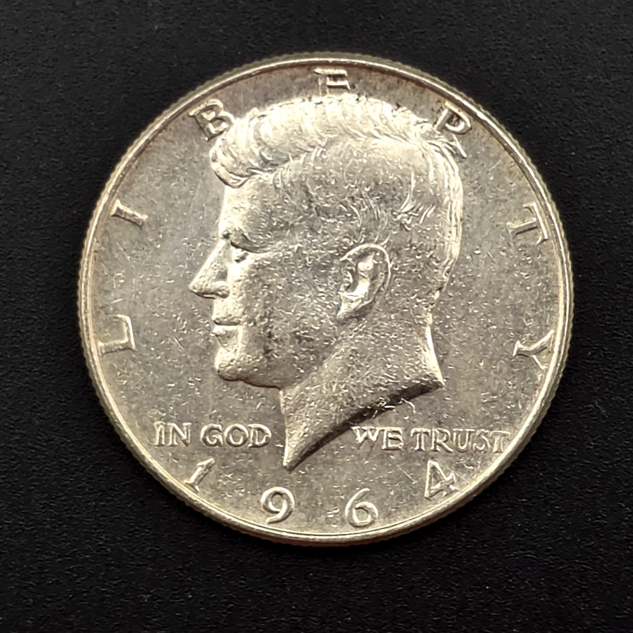 1964 Kennedy Half Dollar, 90% Silver