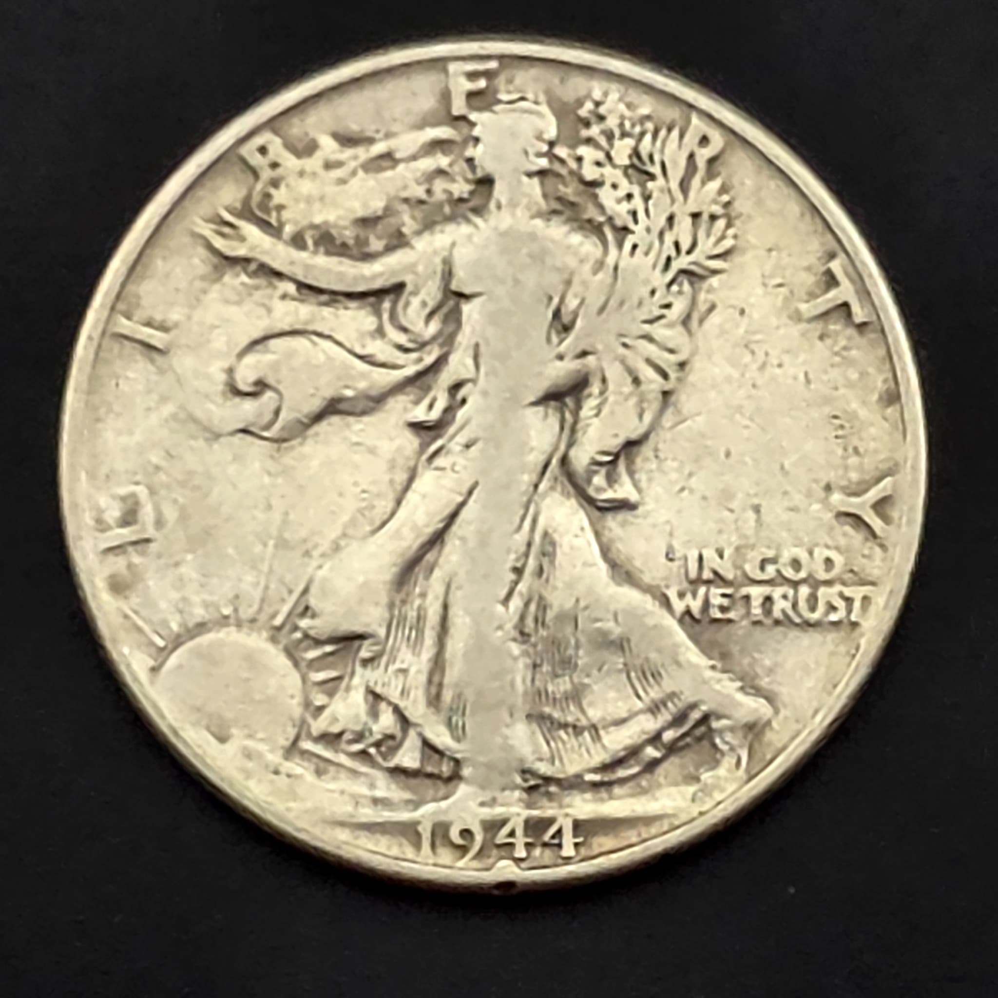 1944 Walking Liberty Half Dollar, 90% Silver