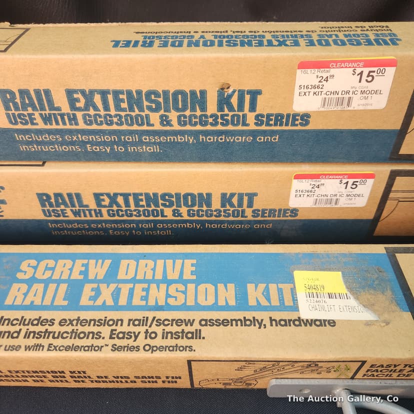 Genie Rail Extension Kits, Door Closer & Bracket, Mixed Lot โ photo 2