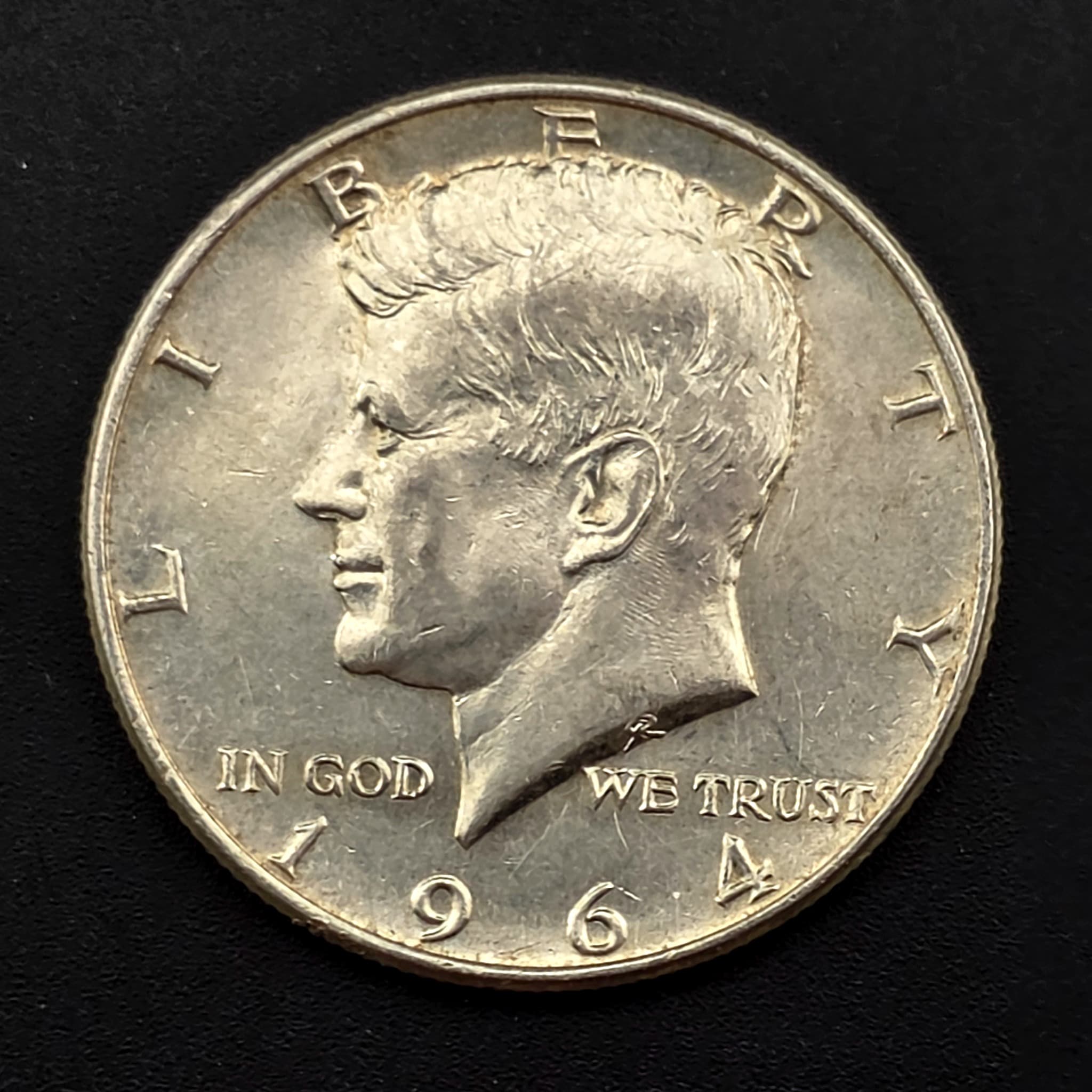 1964 Kennedy Half Dollar, 90% Silver
