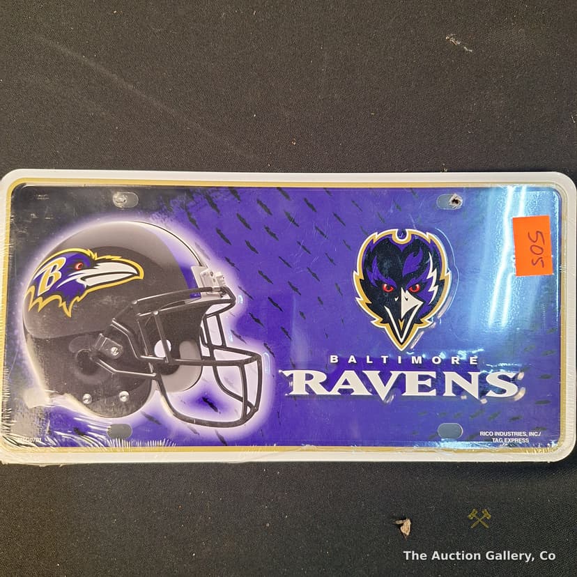 NFL Metal License Plates, Lot of 8 โ Ravens, Jets, 49ers โ photo 3