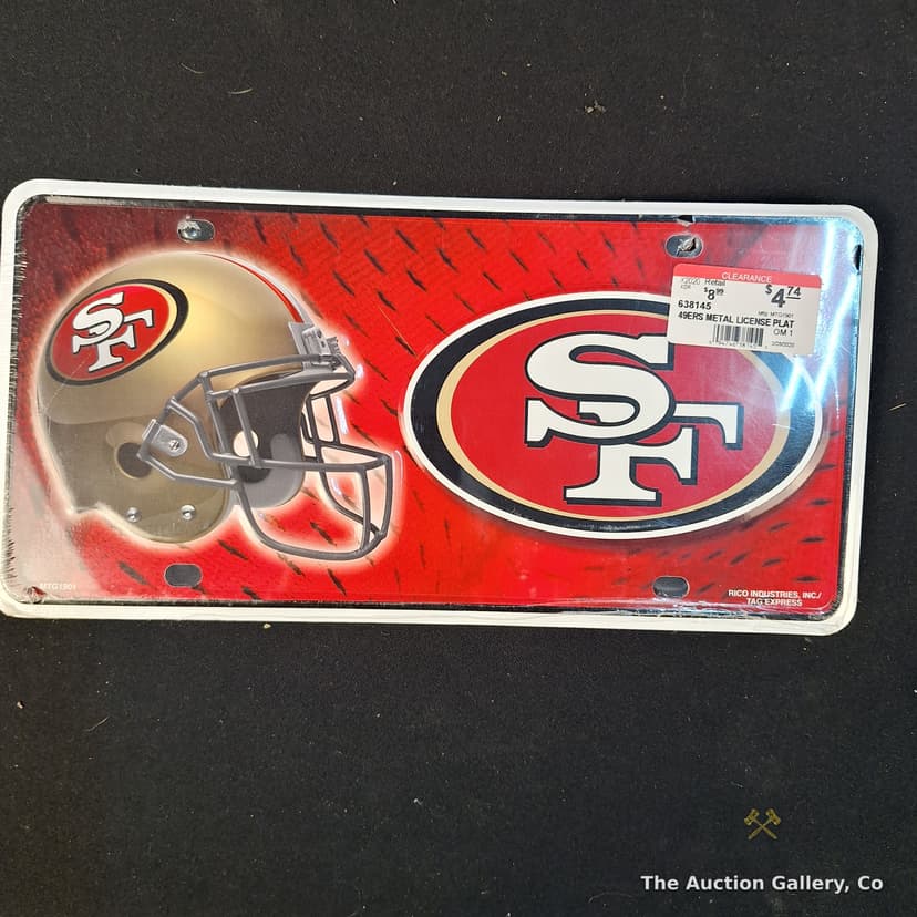 NFL Metal License Plates, Lot of 8 โ Ravens, Jets, 49ers โ photo 2