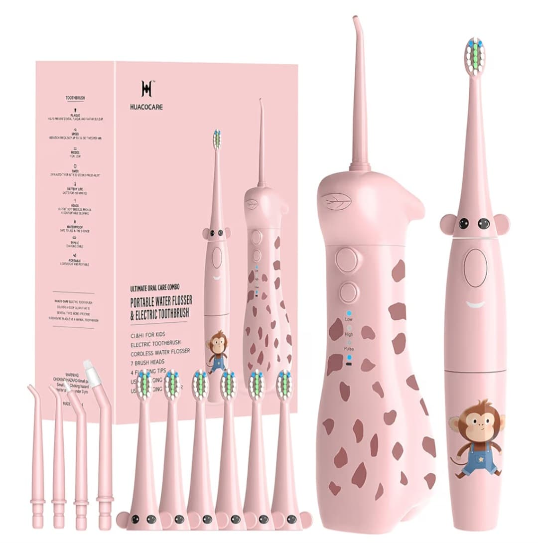 Electric Toothbrush & Water Flosser Set