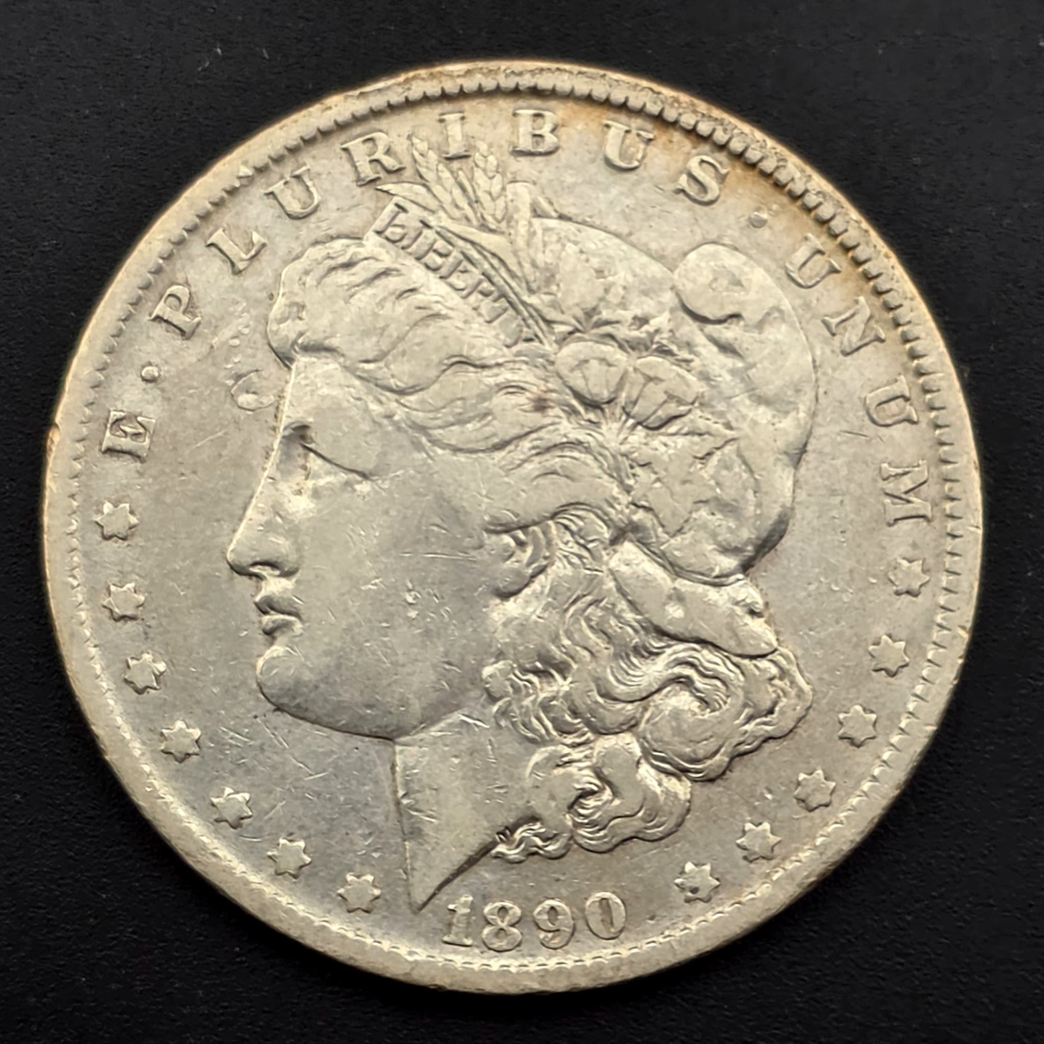 1890-O Morgan Silver Dollar, 90% Silver