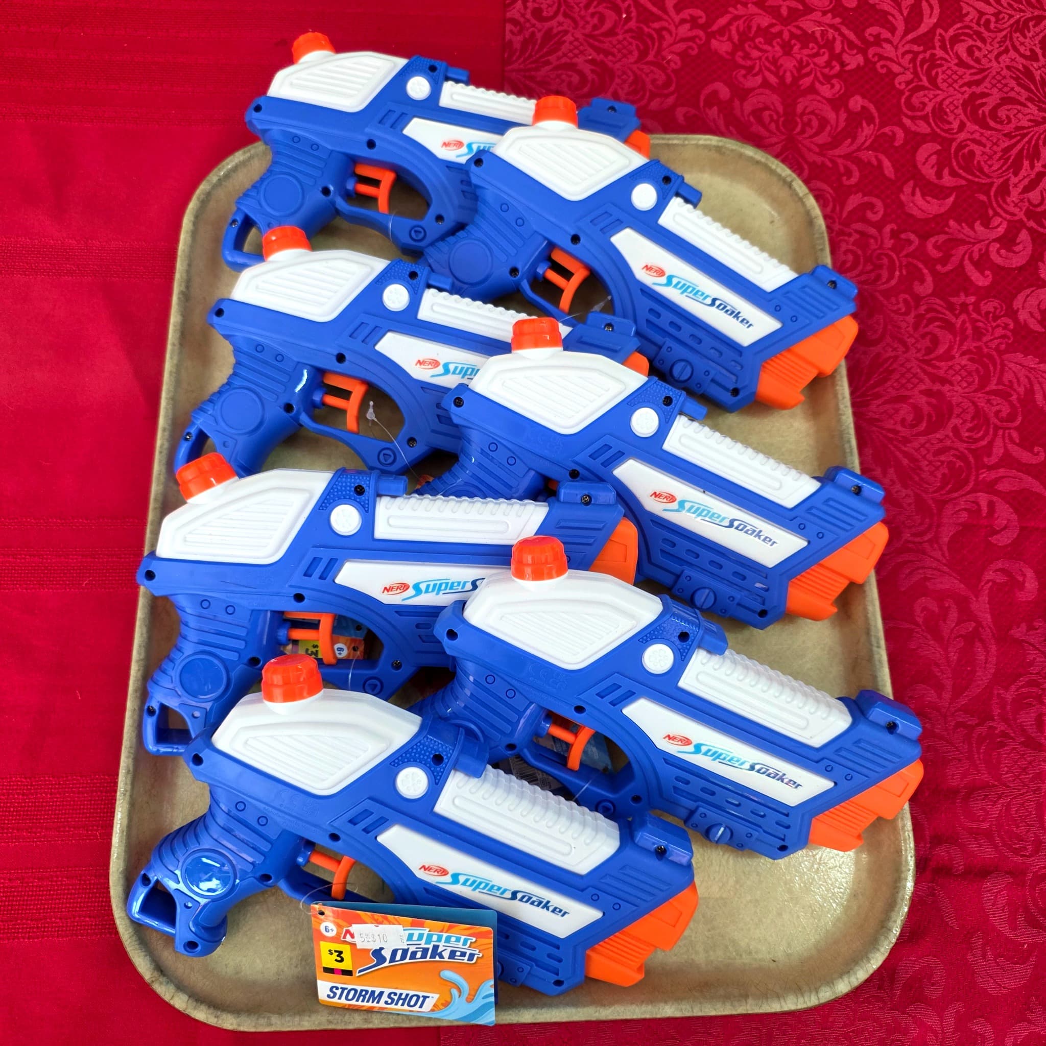 Nerf Super Soaker Storm Shot Water Guns, Set of 6