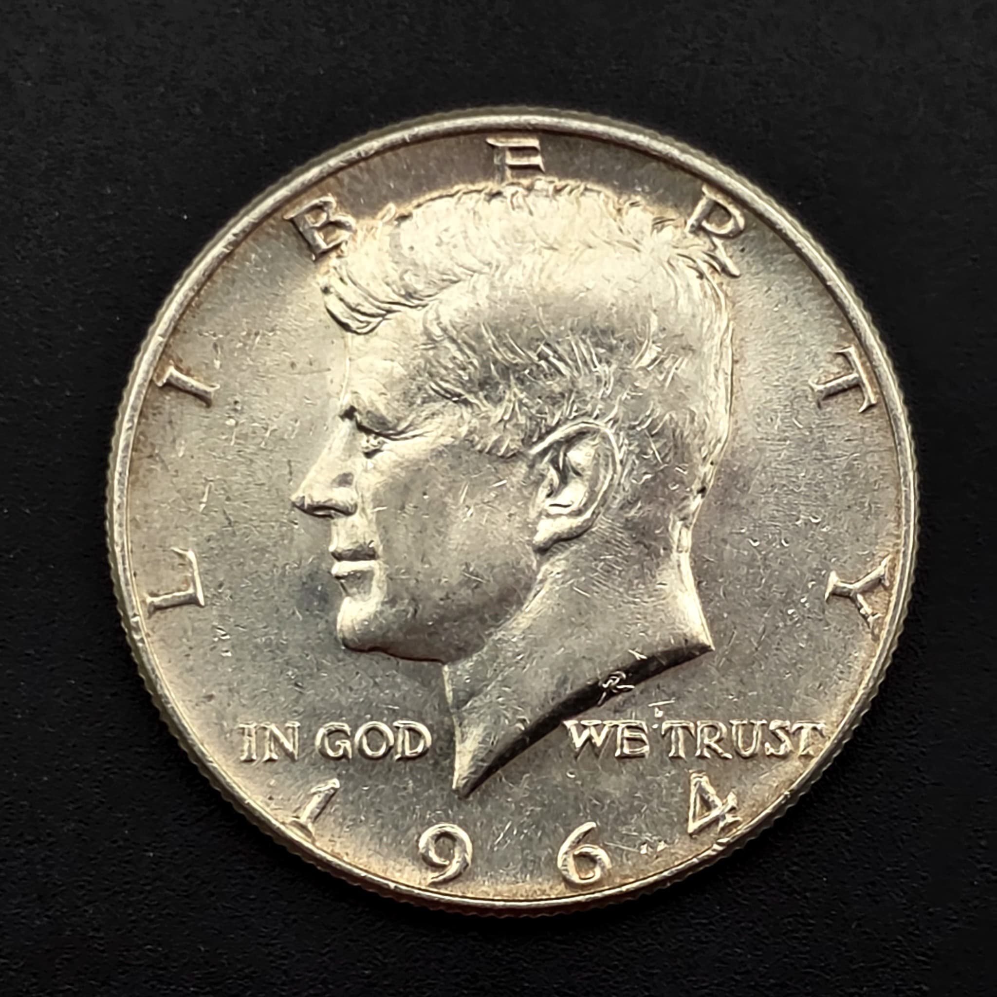 1964 Kennedy Half Dollar, 90% Silver