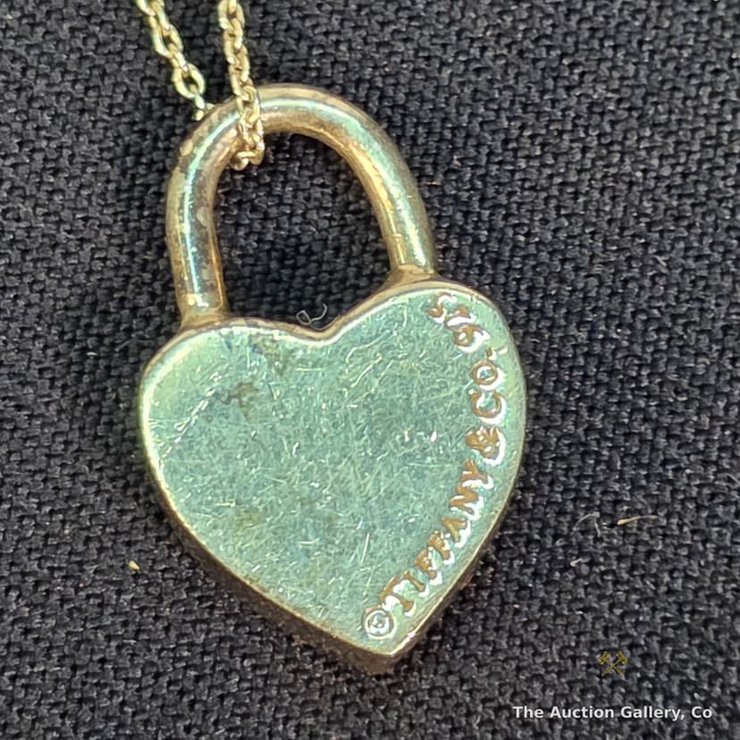 Tiffany & Co. Return to Tiffany Heart Lock Necklace, Sterling Silver β photo 5